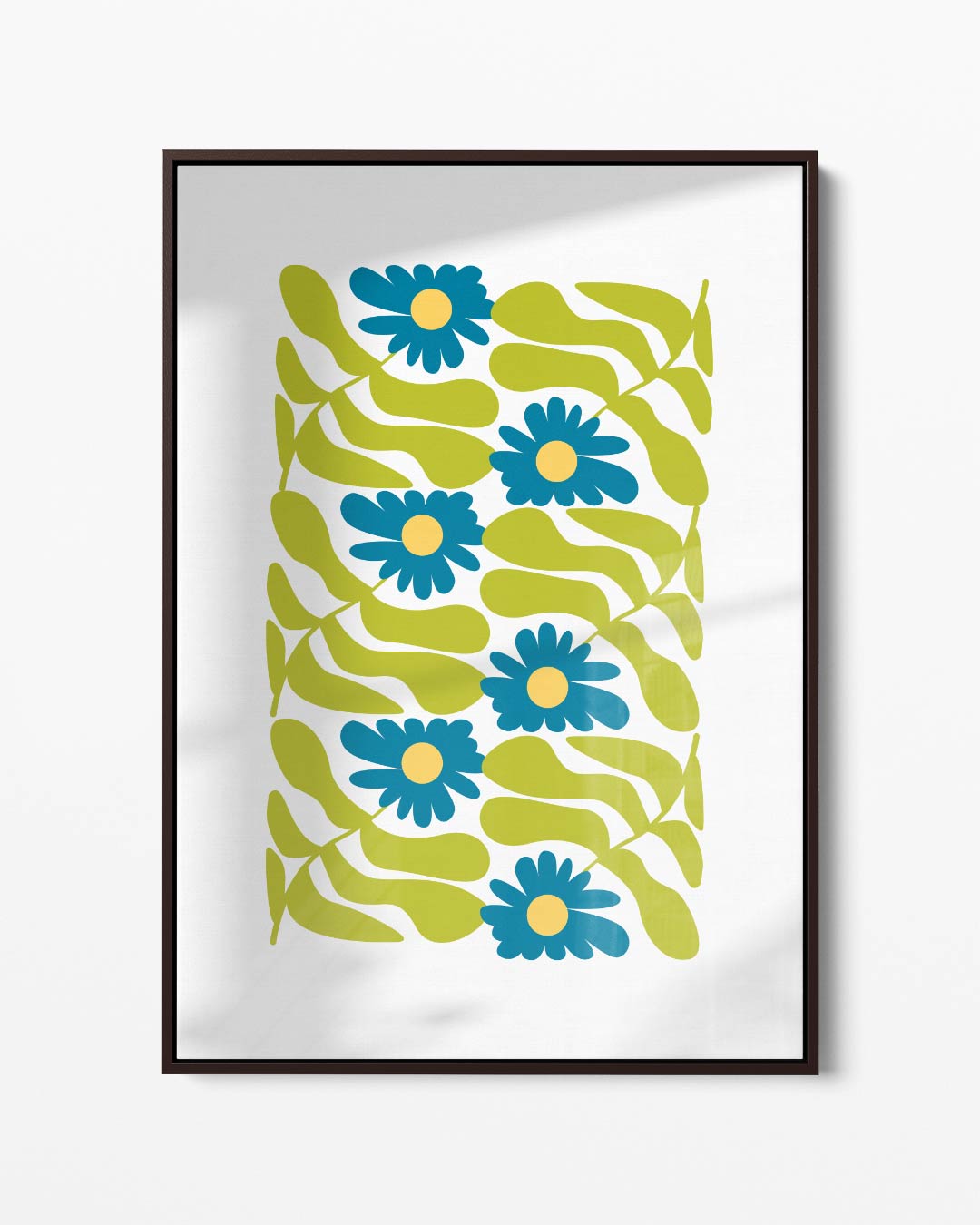 Bloemen en Bladeren Spektakel Kunstwerk-canvas-dibond-plexiglas-wanddecoratie-WallArtistic