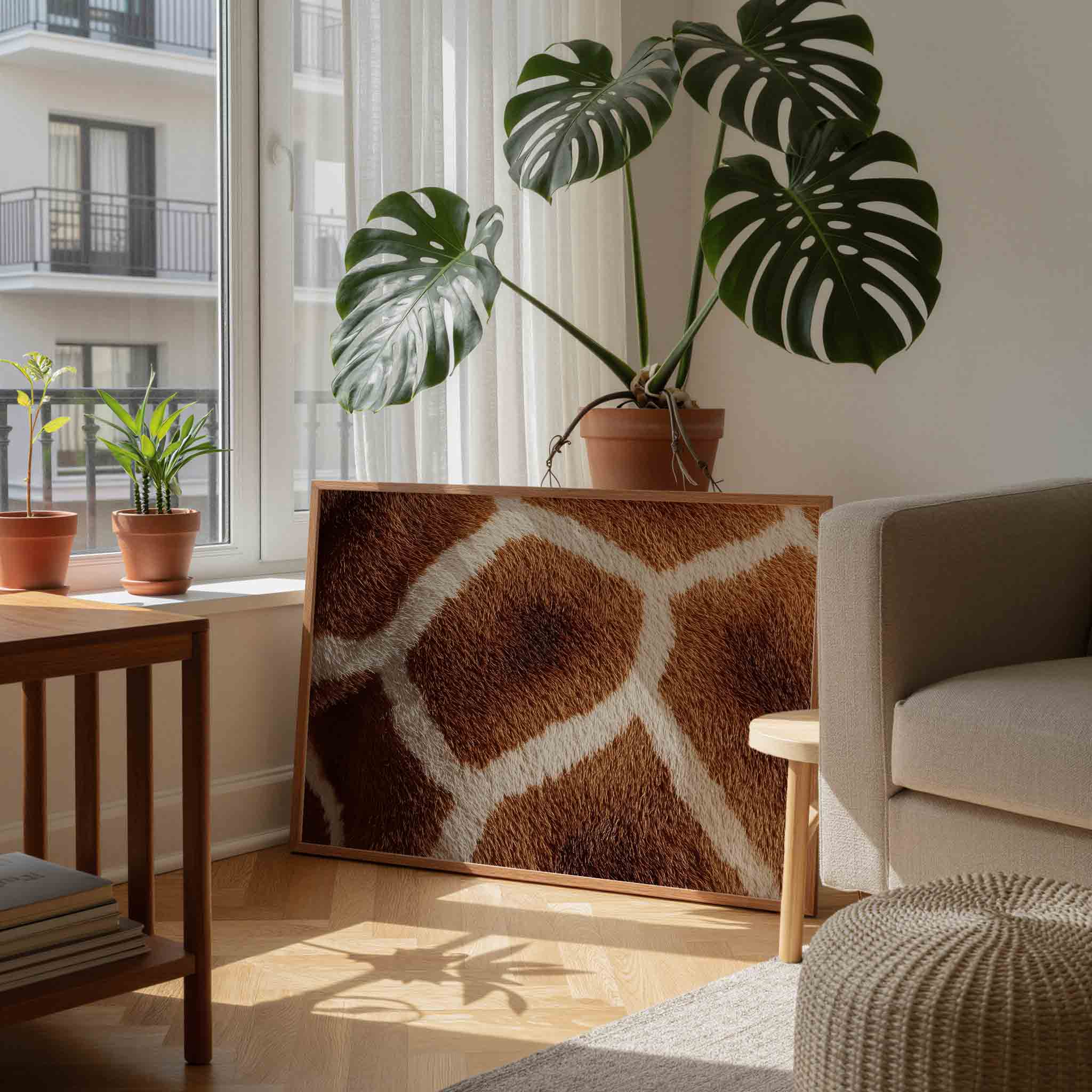 Giraffe patroon Poster