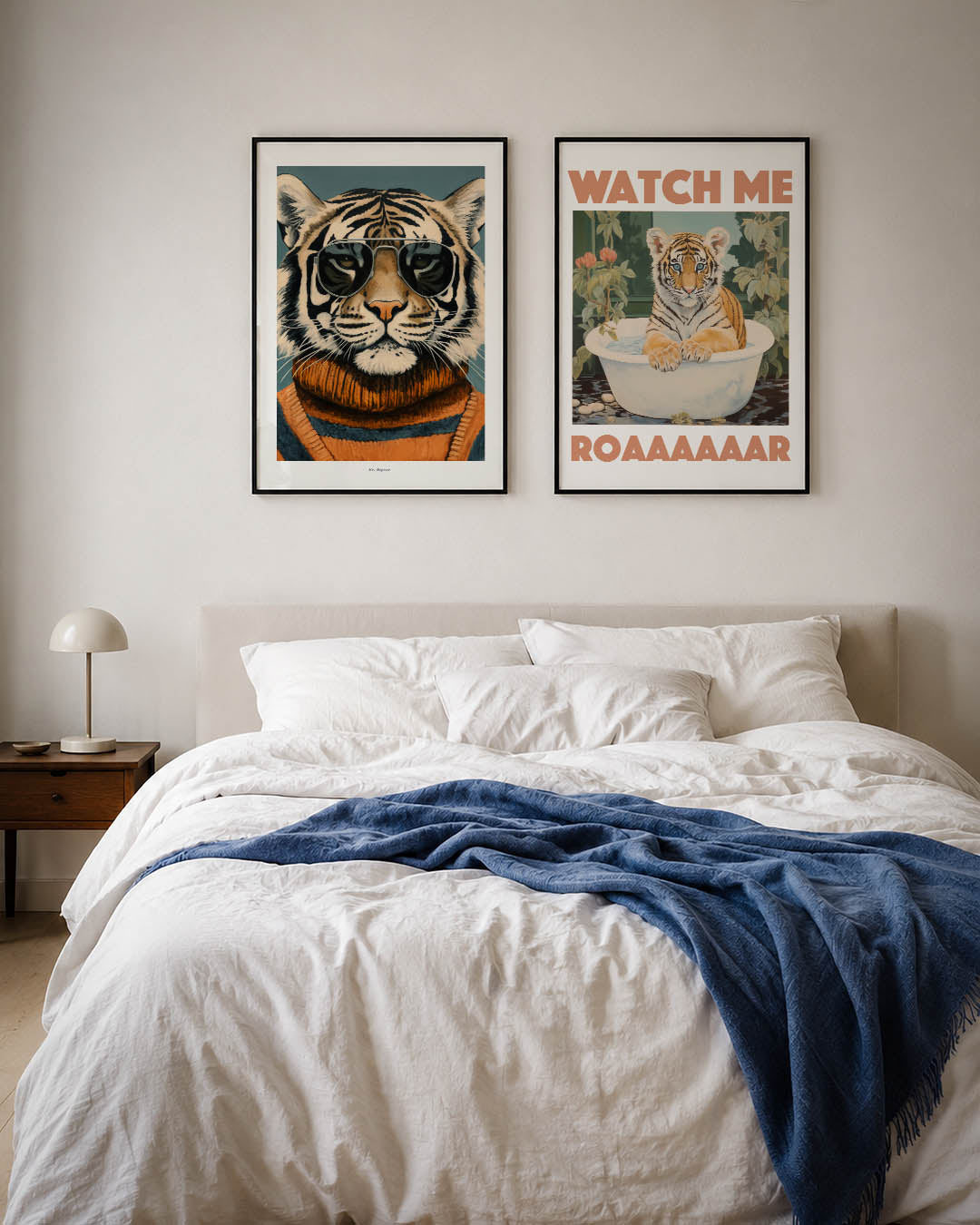 Tijgerstijl en kleur Posterset