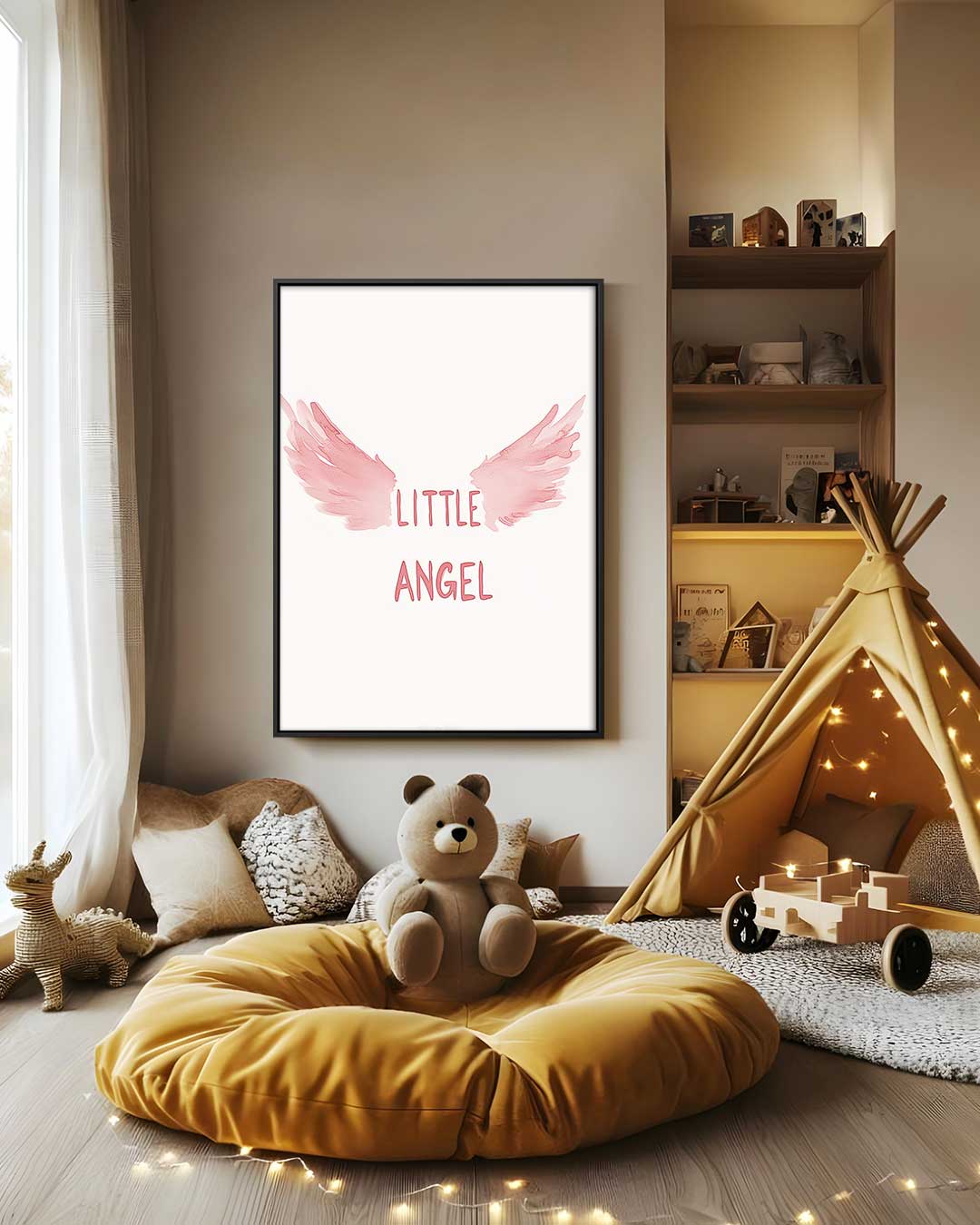 Little Angel Wanddecoratie Kunstwerk-canvas-dibond-plexiglas-wanddecoratie-WallArtistic