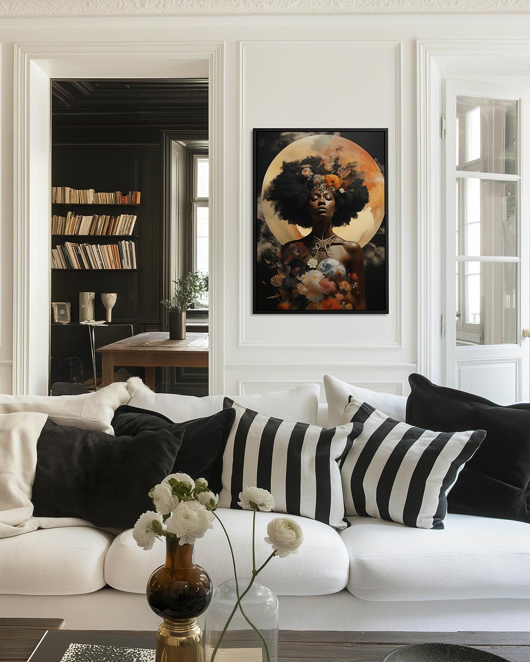 Kosmische bloemenpracht Kunstwerk