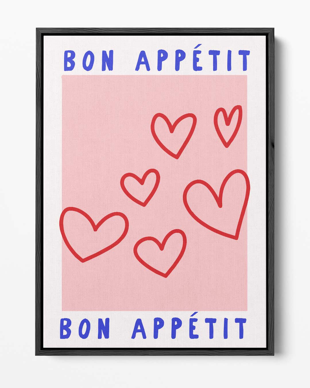 Bon Appétit Harten Kunstwerk-canvas-dibond-plexiglas-wanddecoratie-WallArtistic