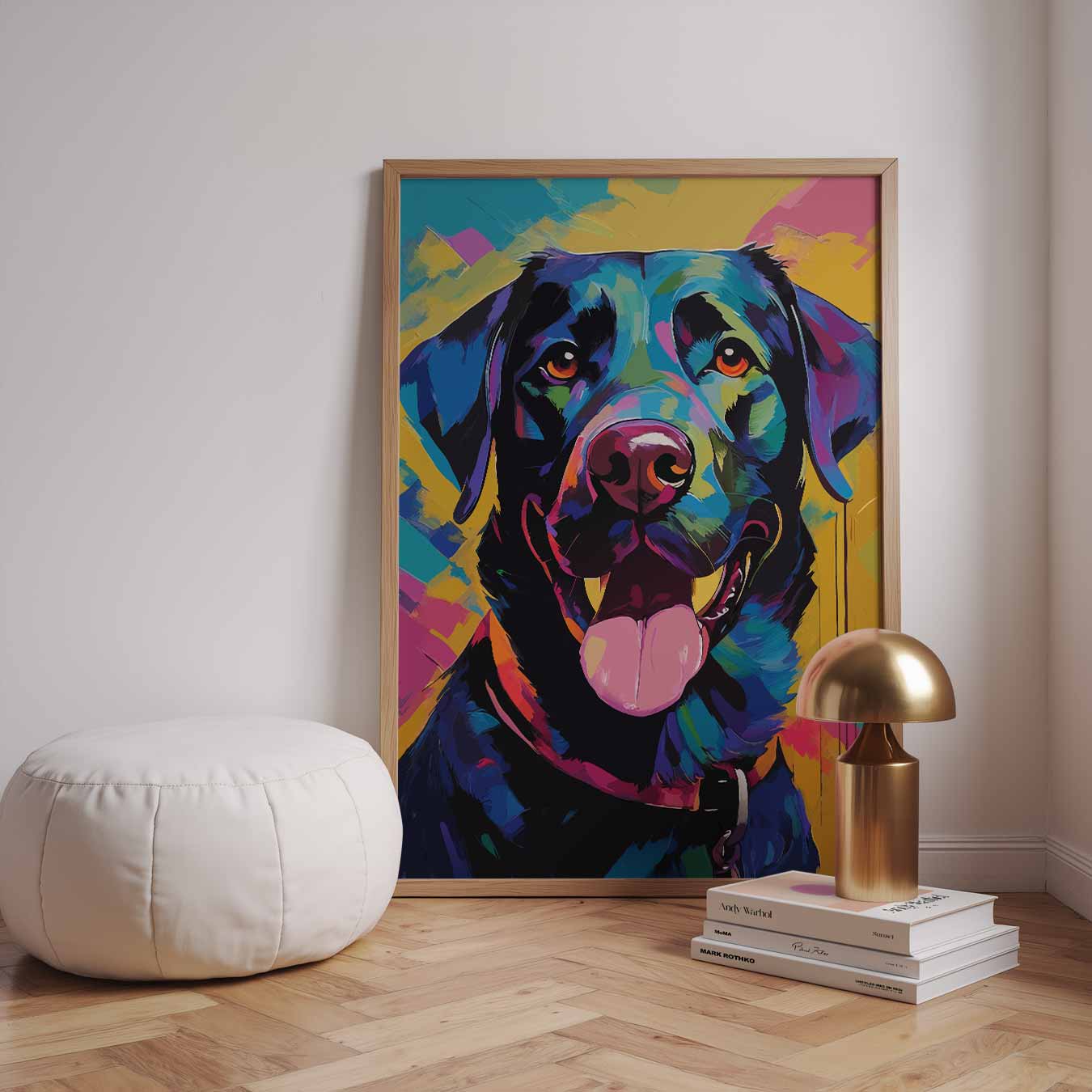 Kleurrijke Hond Vrolijkheid Poster