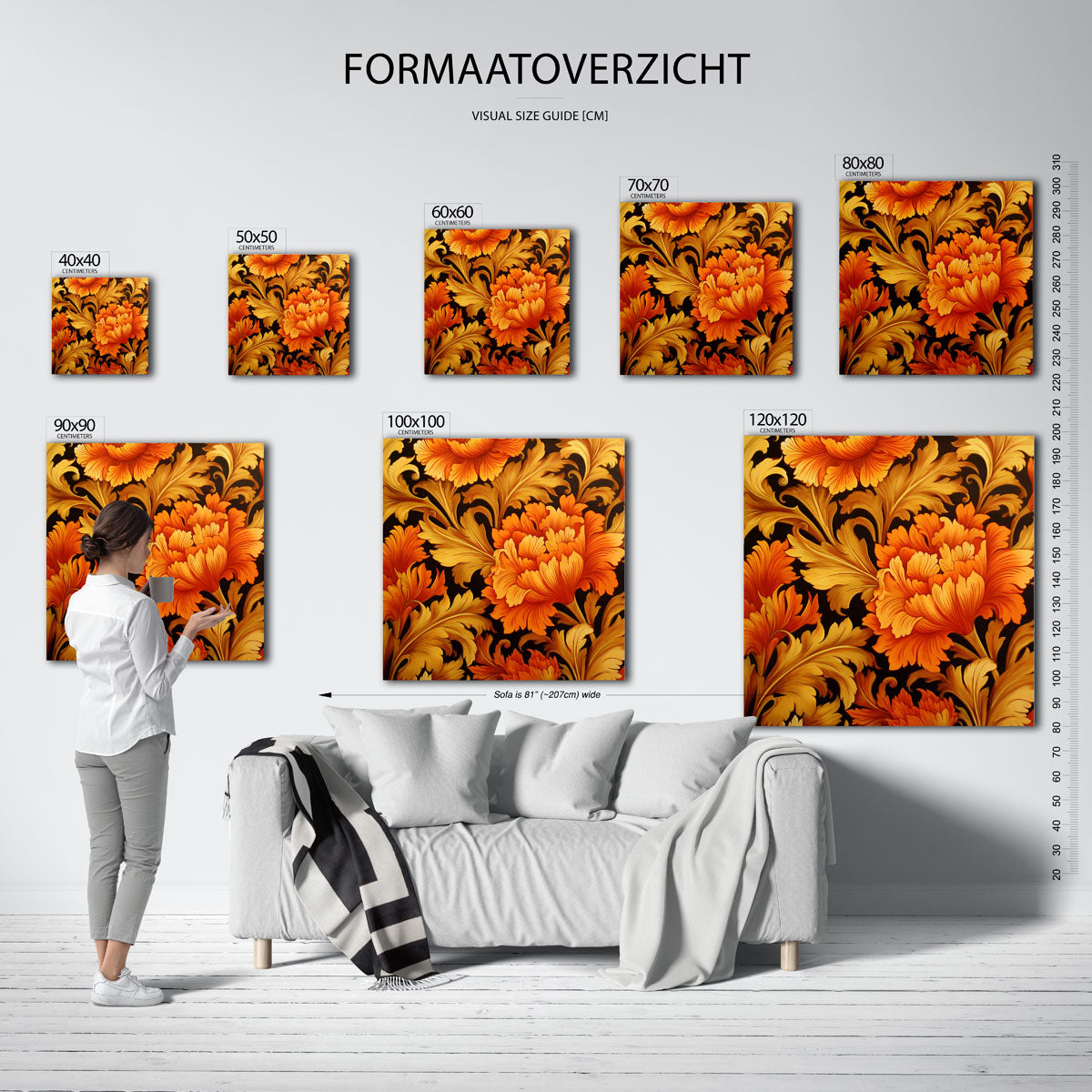Bloemmotief Poster