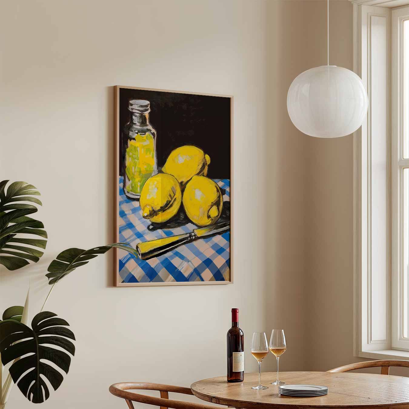 Zonnige Citroen Keukenposter