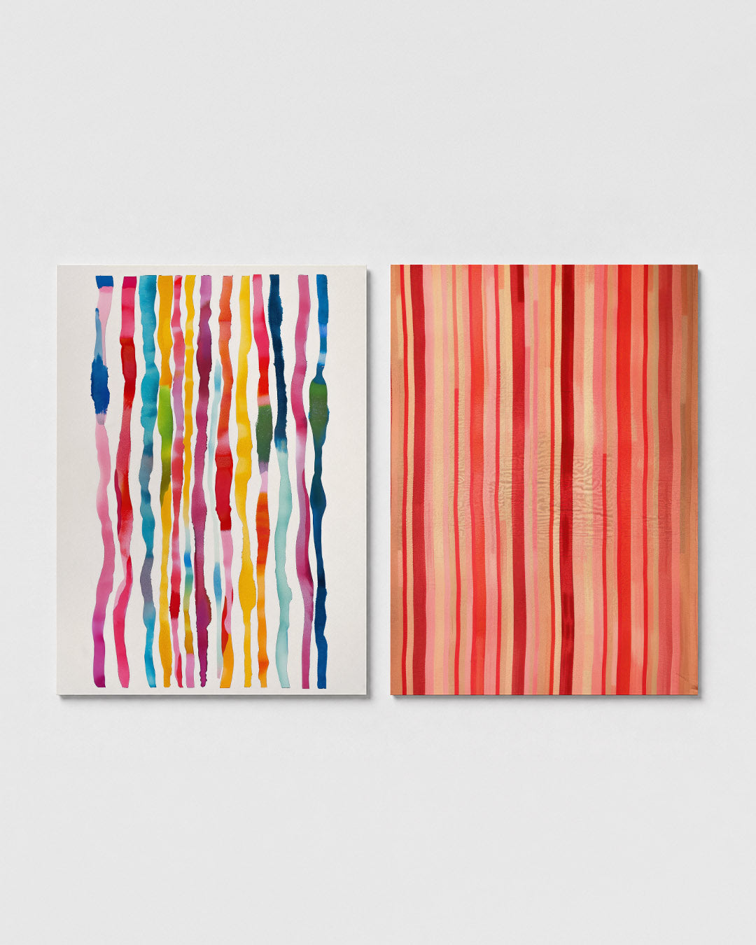 Kleurrijke lijnen Posterset