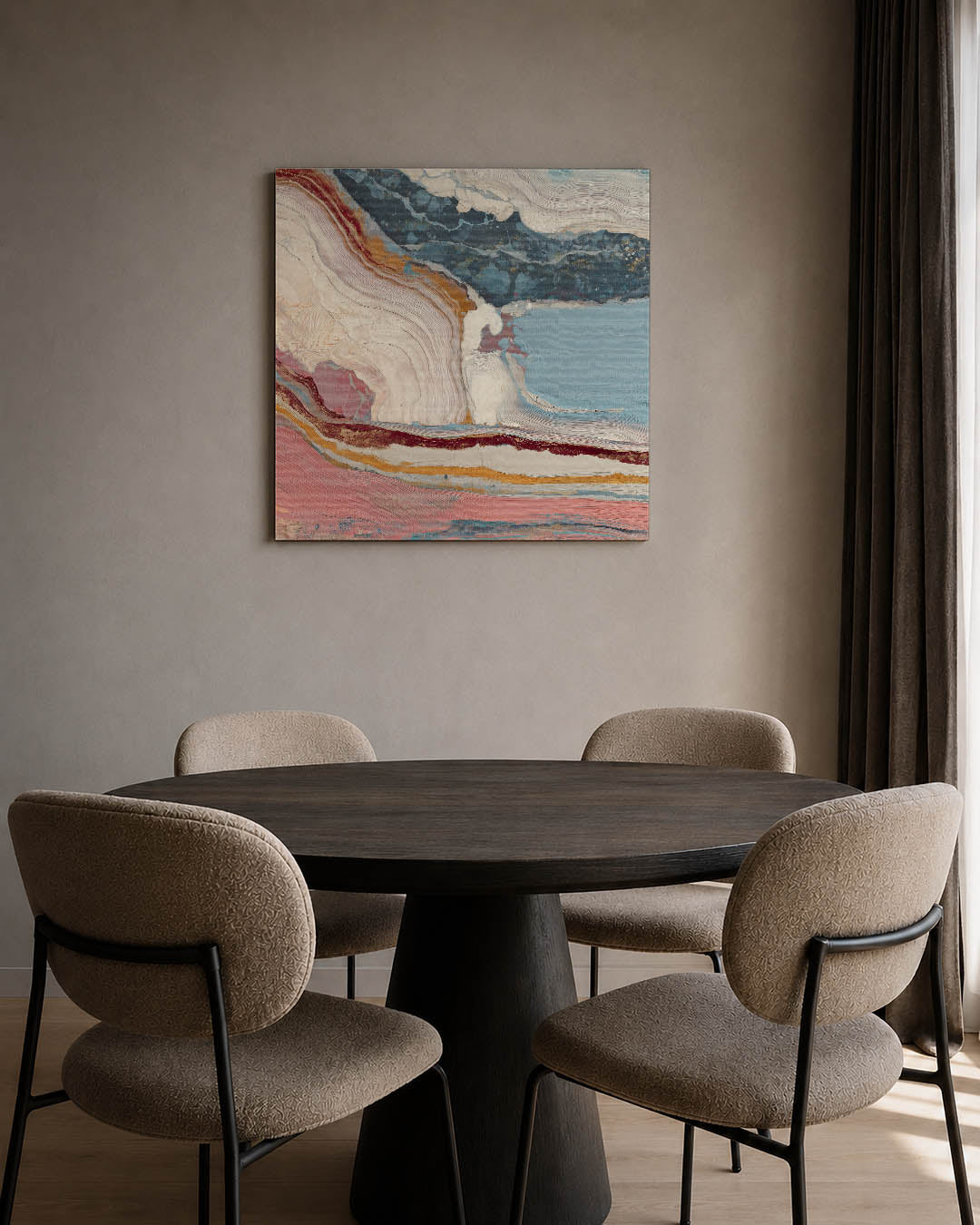 Organische kleurencompositie Kunstwerk