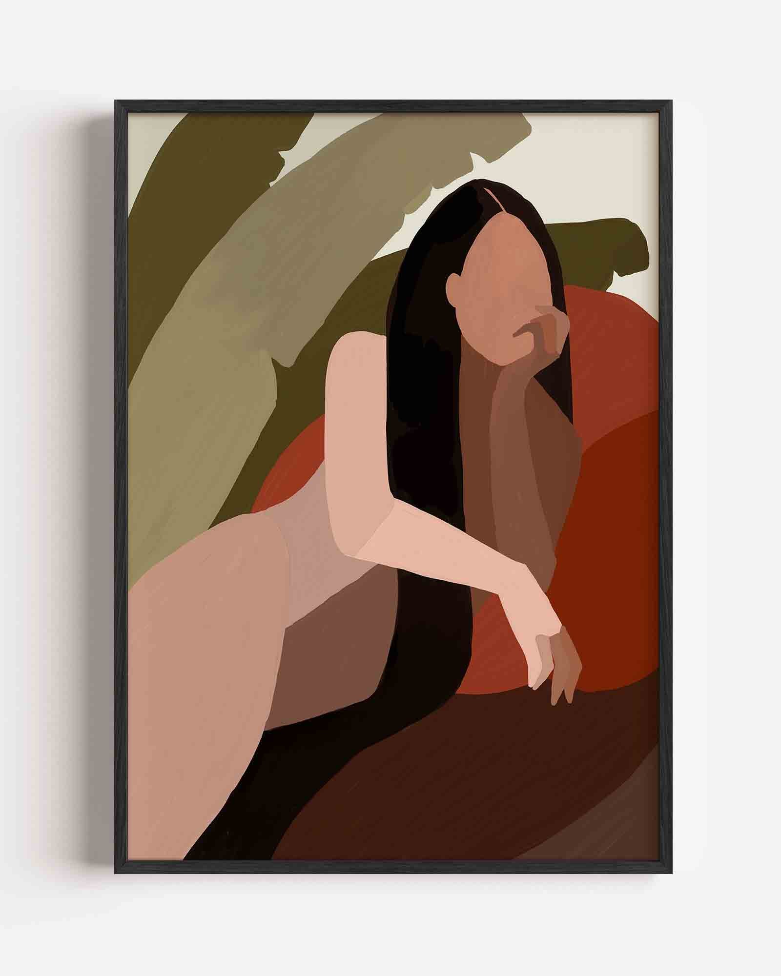 Liggende figuur Poster