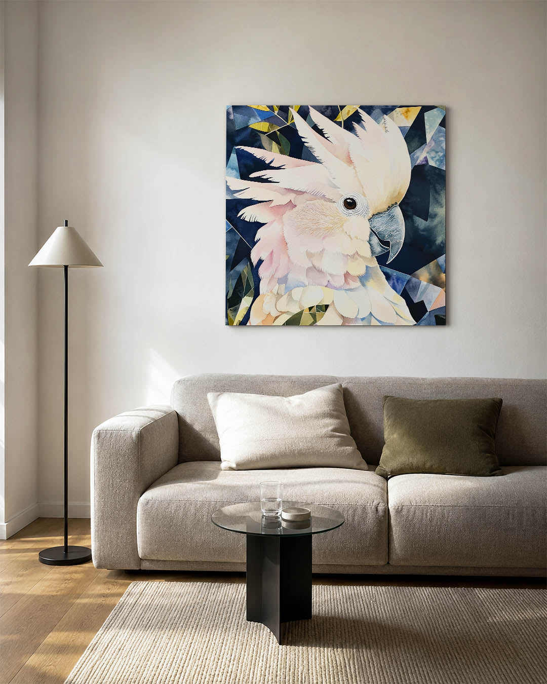 Geometrische vogel Kunstwerk