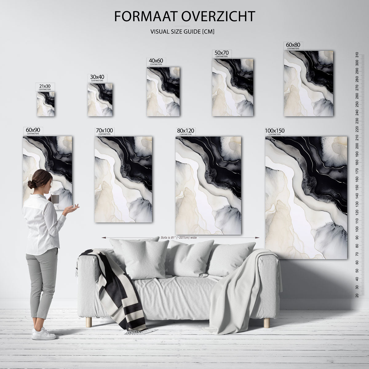 Abstracte lijnen Poster
