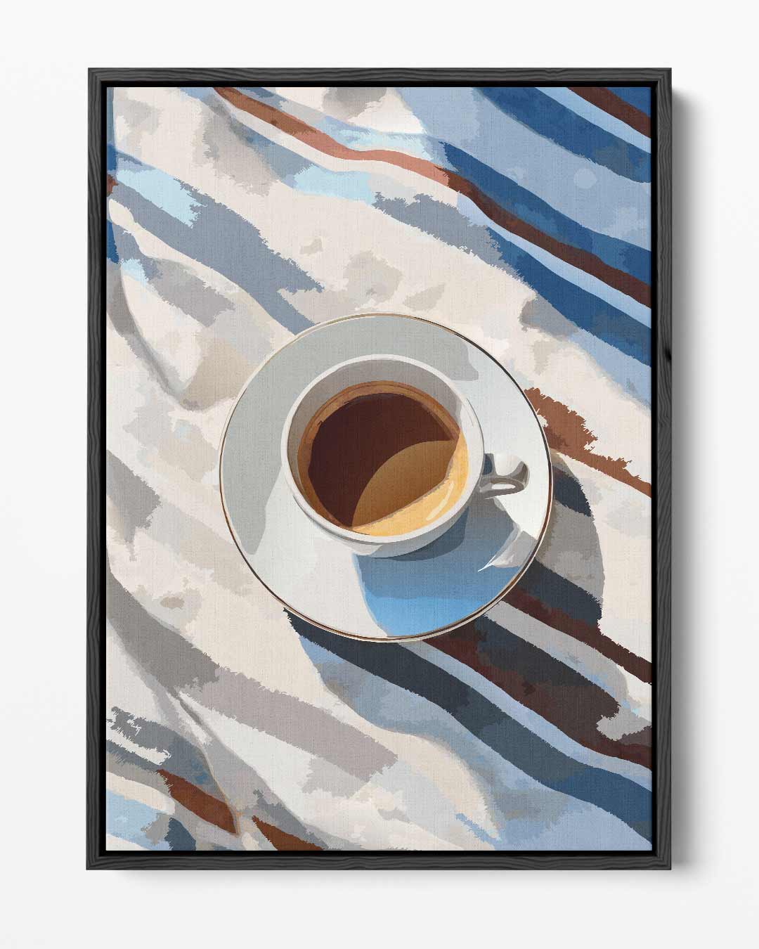 Koffiepauze in de Zon Kunstwerk-canvas-dibond-plexiglas-wanddecoratie-WallArtistic