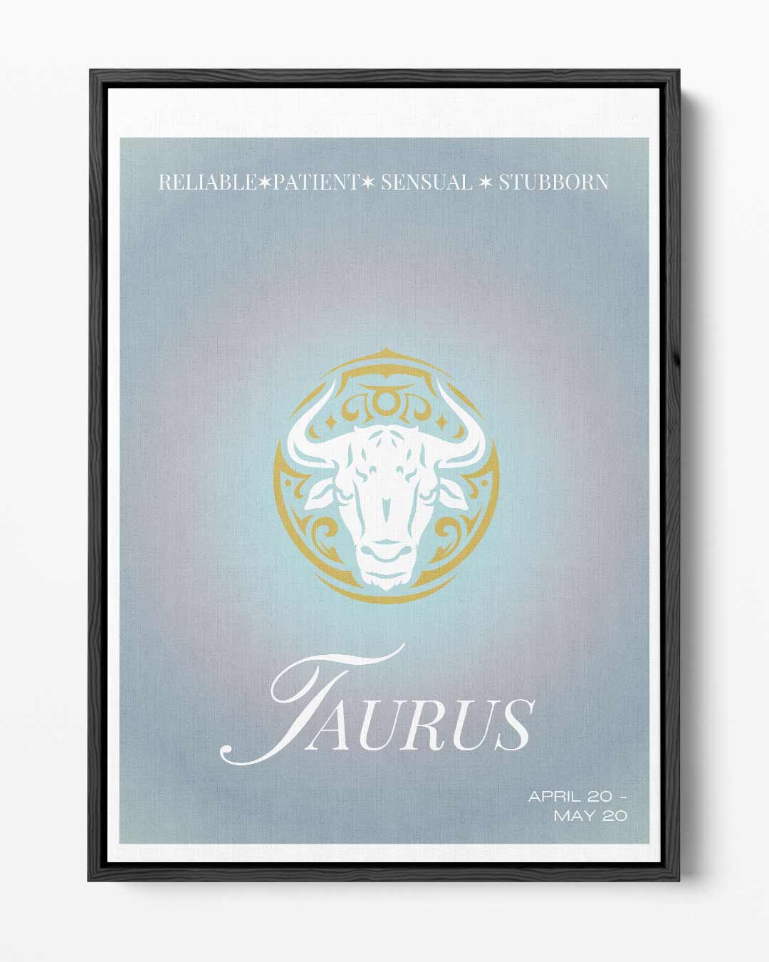 Taurus Sterrenbeeld Kunstwerk Kunstwerk-canvas-dibond-plexiglas-wanddecoratie-WallArtistic