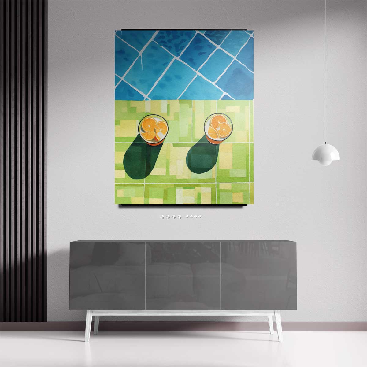 Zomerse Citrusdrankjes Kunstwerk-canvas-dibond-plexiglas-wanddecoratie-WallArtistic