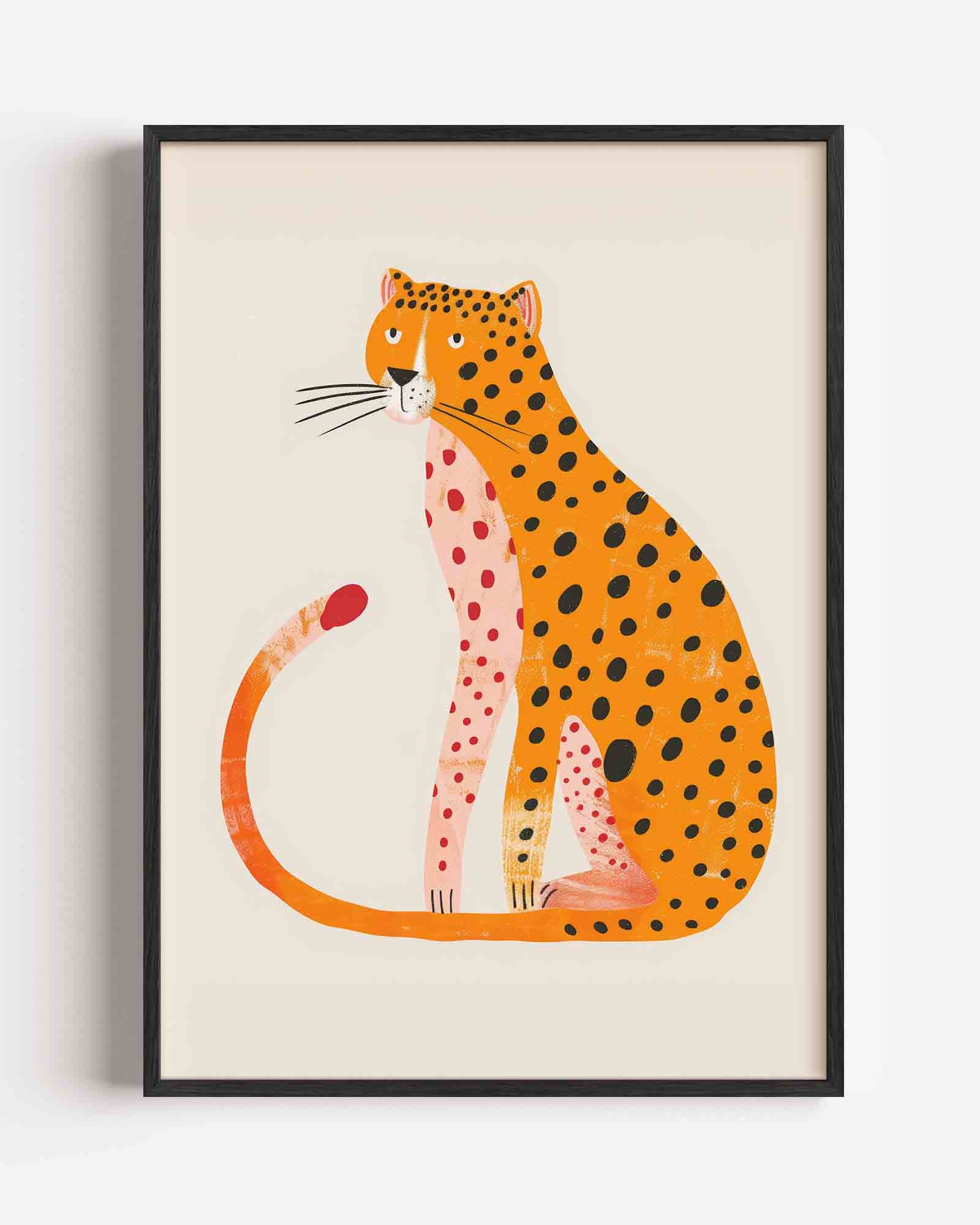 Gevlekte luipaard Poster