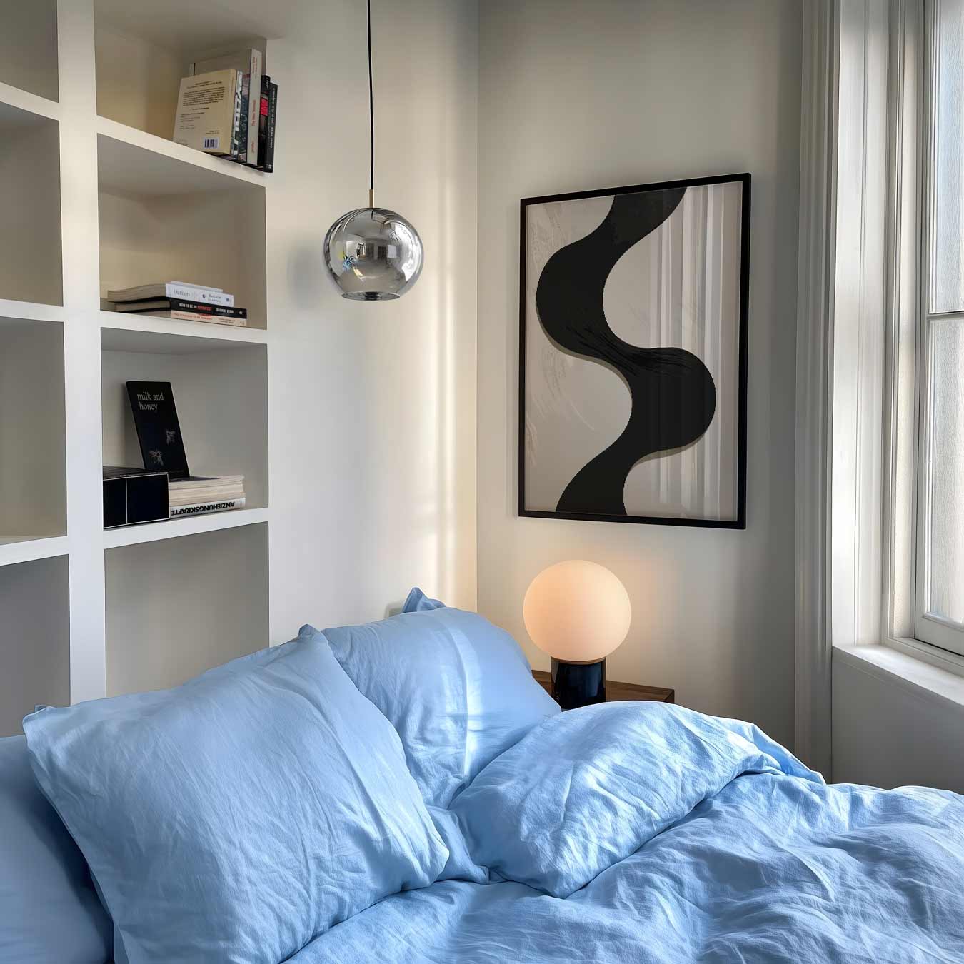 Modern Vloeiend Abstract Poster