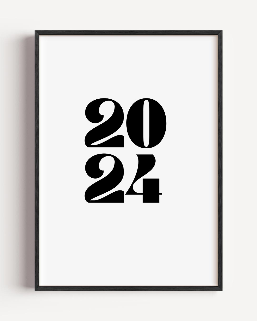 Stijlvolle 2024 Typografie Poster-WallArtistic