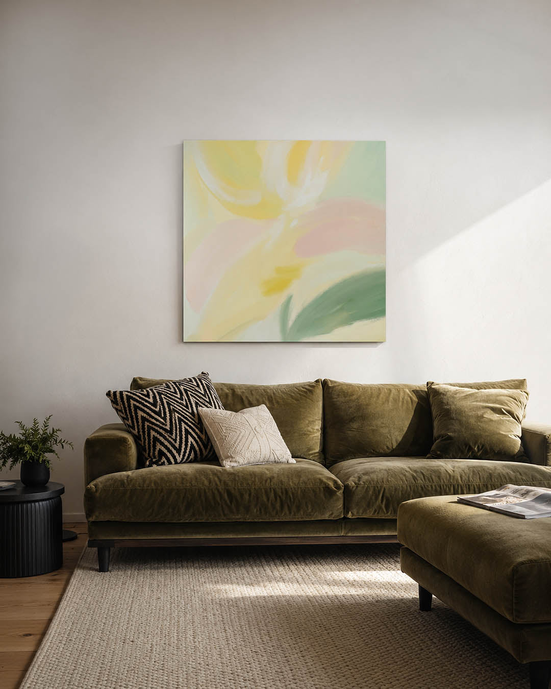 Zachte kleurvlakken Kunstwerk
