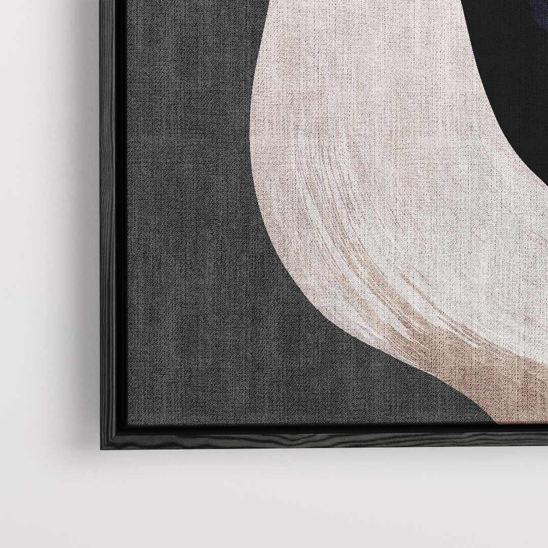 Golvende Abstracte Compositie Kunstwerk-canvas-dibond-plexiglas-wanddecoratie-WallArtistic