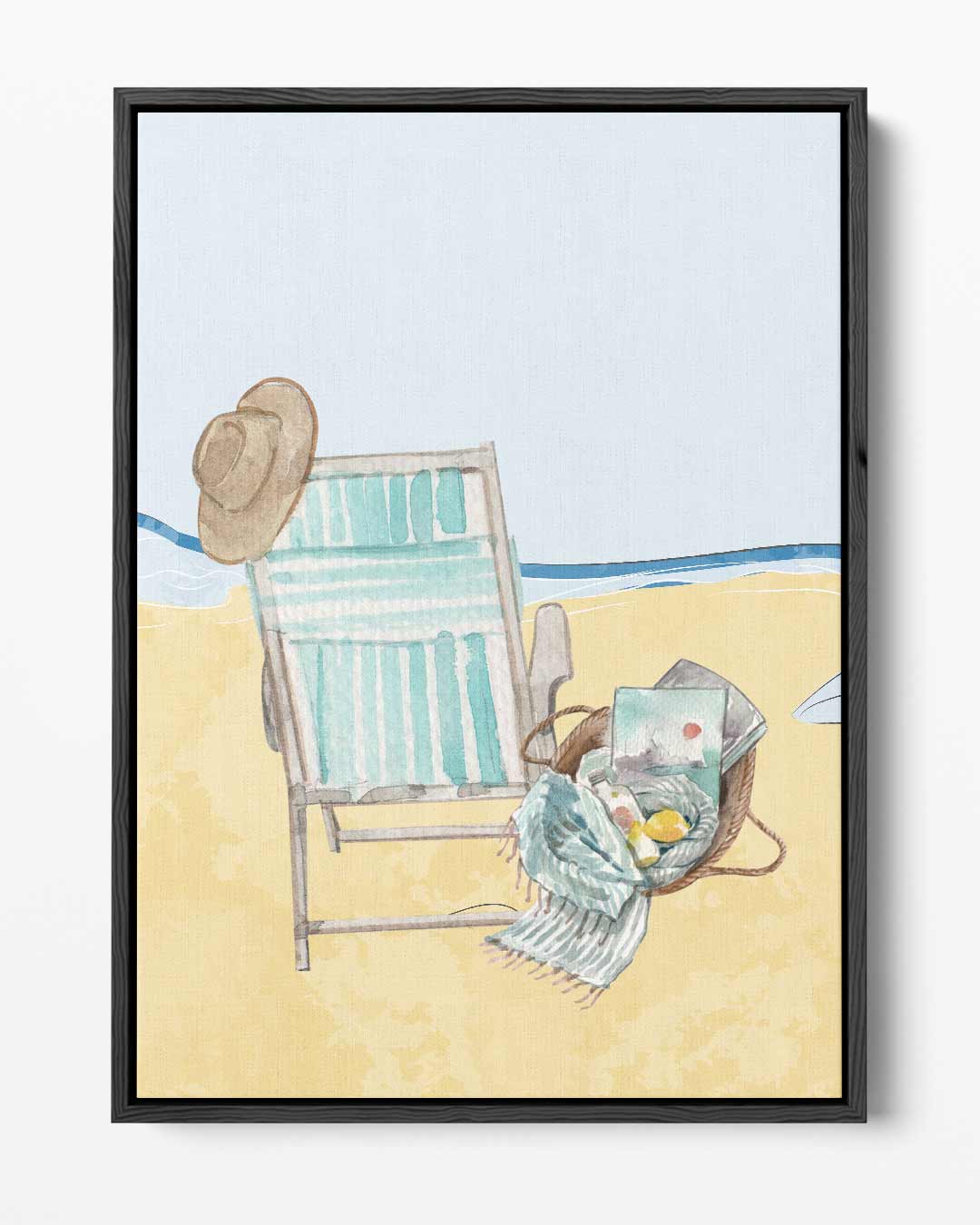 Zomerse Stranddag Kunstwerk-canvas-dibond-plexiglas-wanddecoratie-WallArtistic