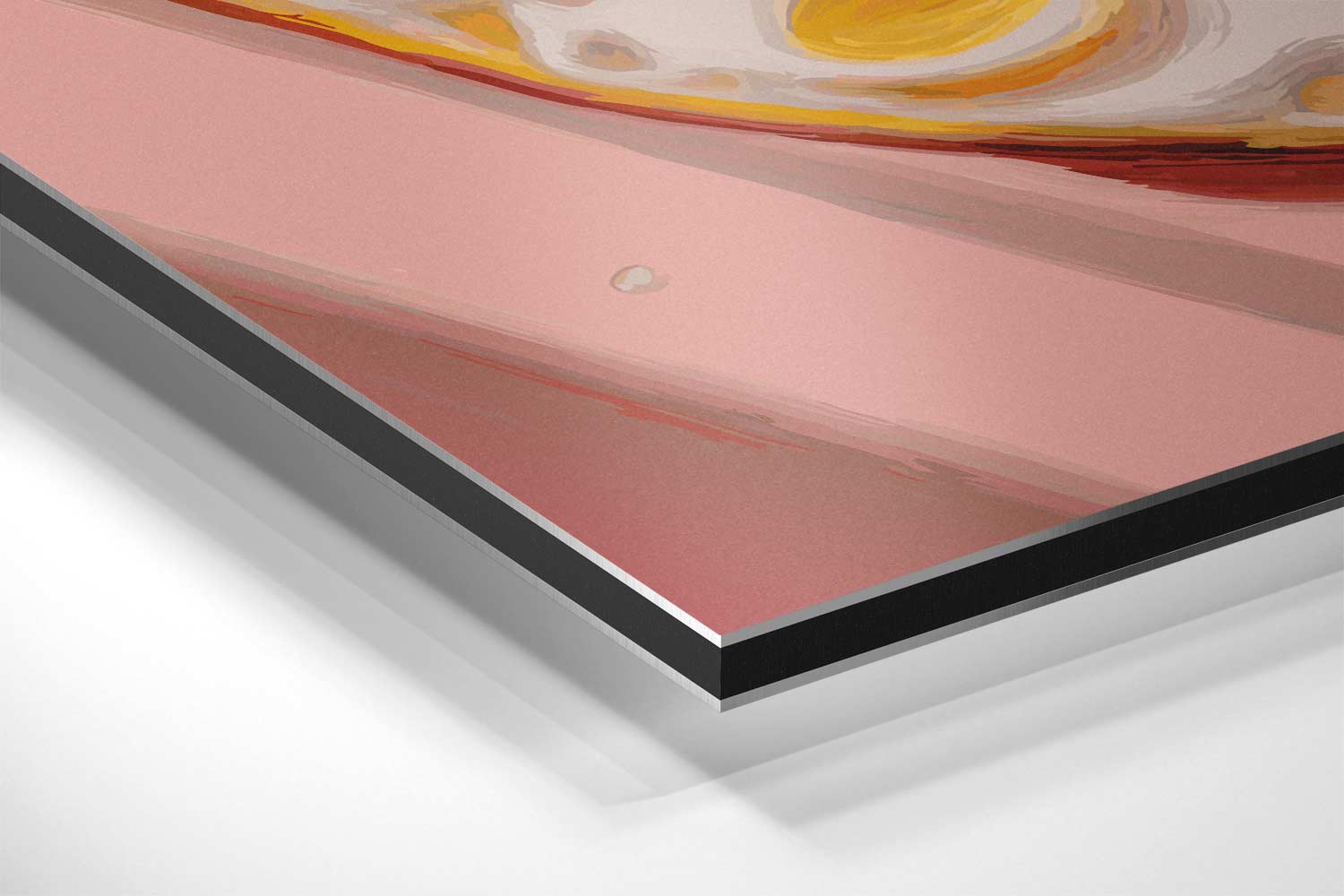 Zonnestralen en Spiegeleitje Kunstwerk-canvas-dibond-plexiglas-wanddecoratie-WallArtistic