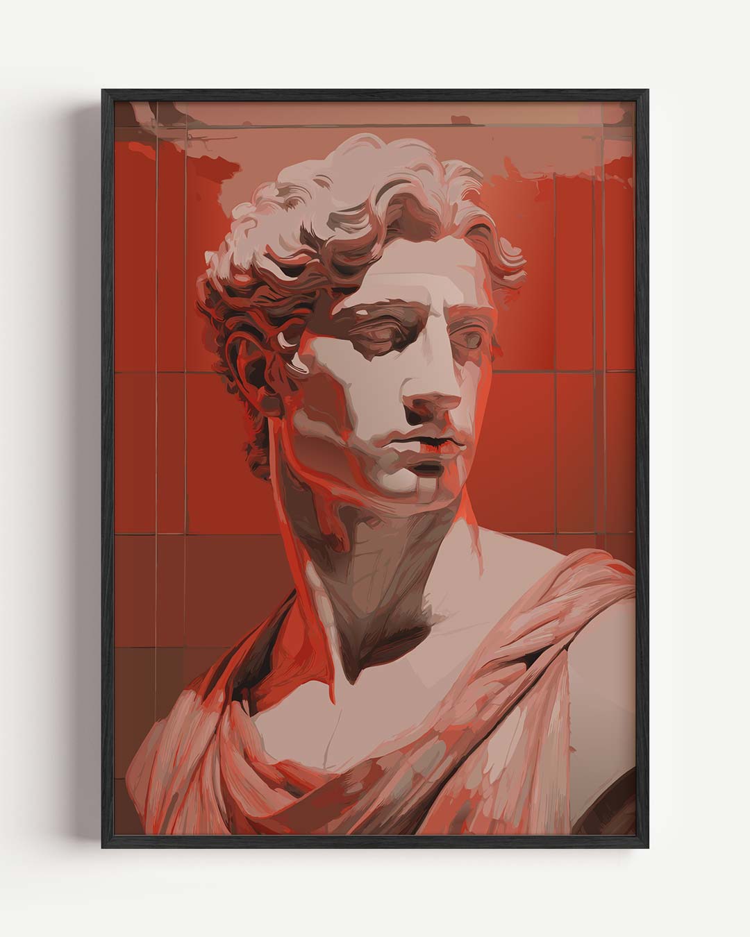 Stijlvolle Pop Art Beeldhouwwerken Poster