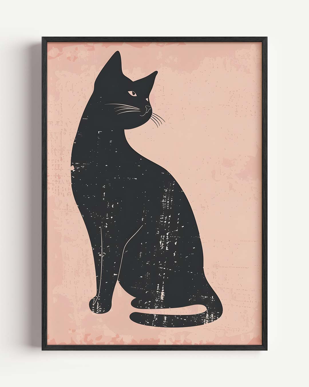 Elegante Kat Silhouet Poster