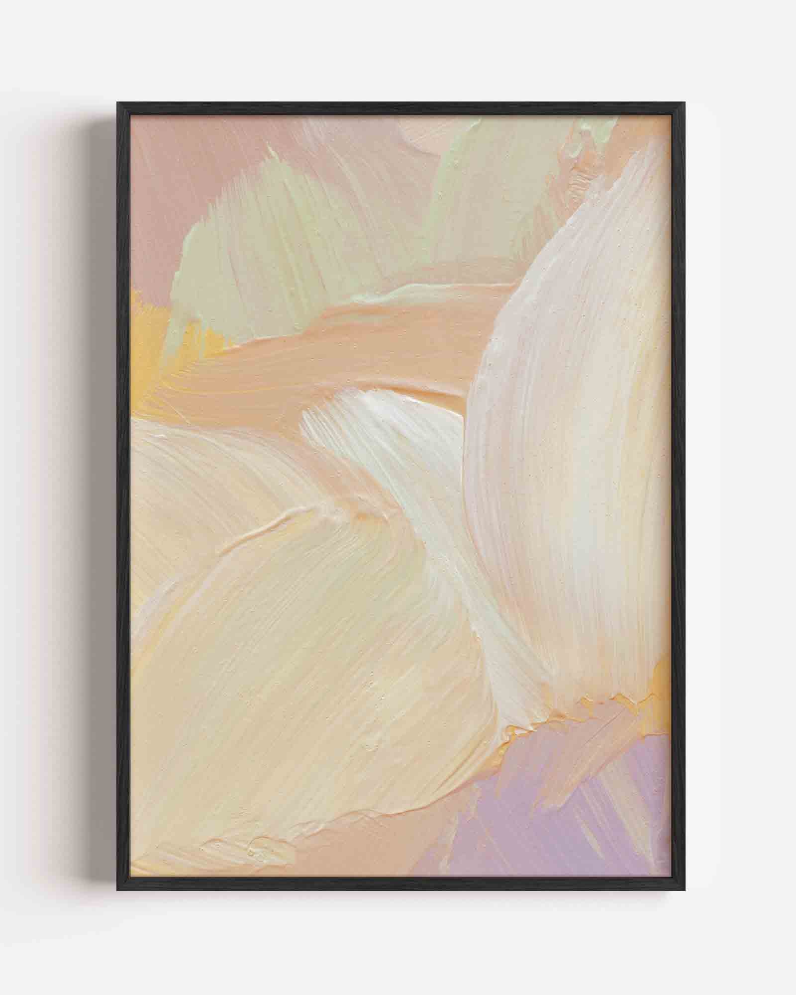 Pastel penseelstreken Poster