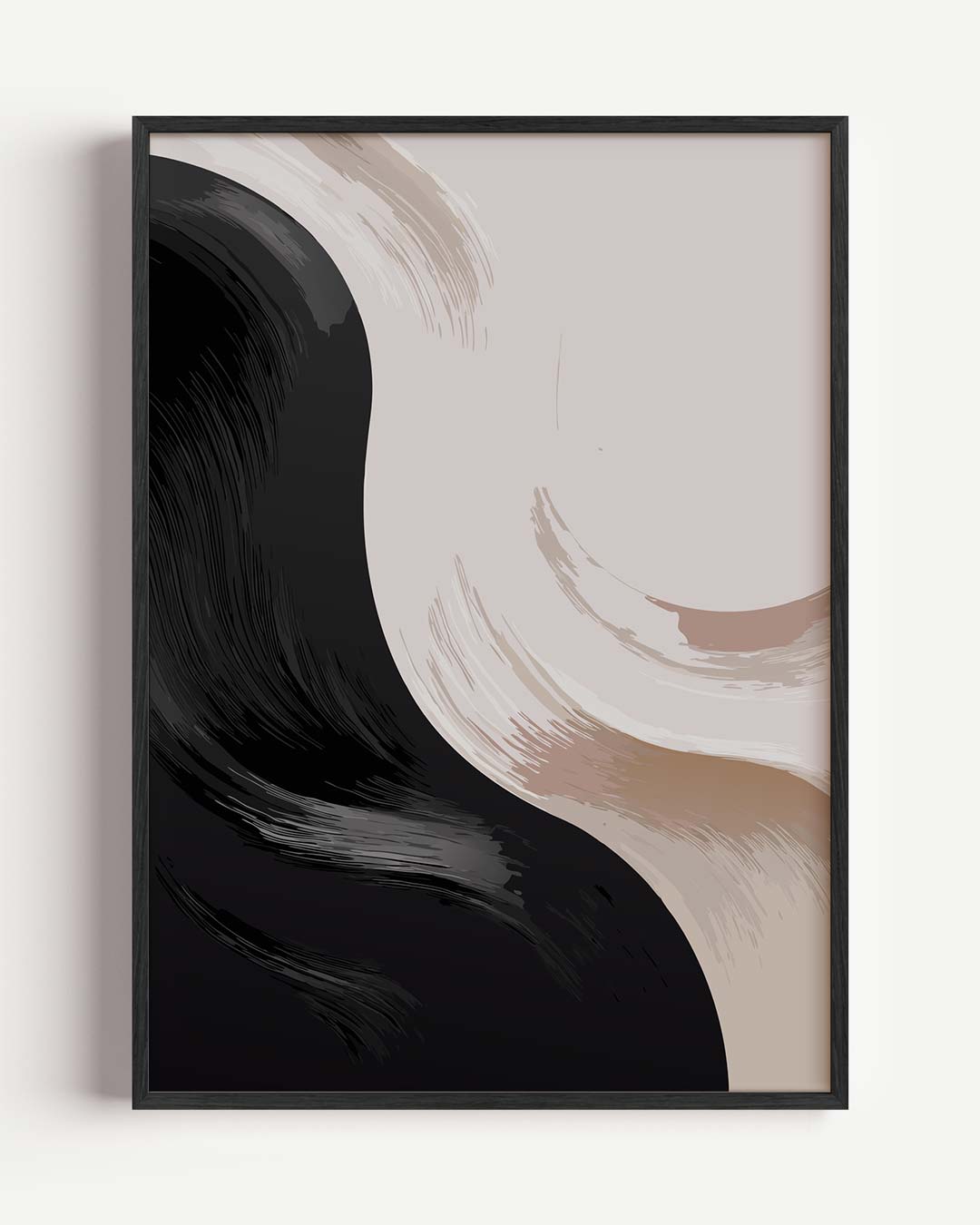 Moderne Yin-Yang Krachtposter