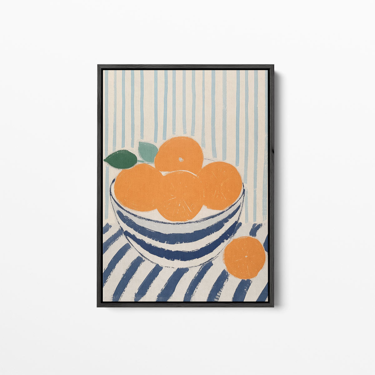 Zomers Stilleven met Mandarijnen Kunstwerk-canvas-dibond-plexiglas-wanddecoratie-WallArtistic