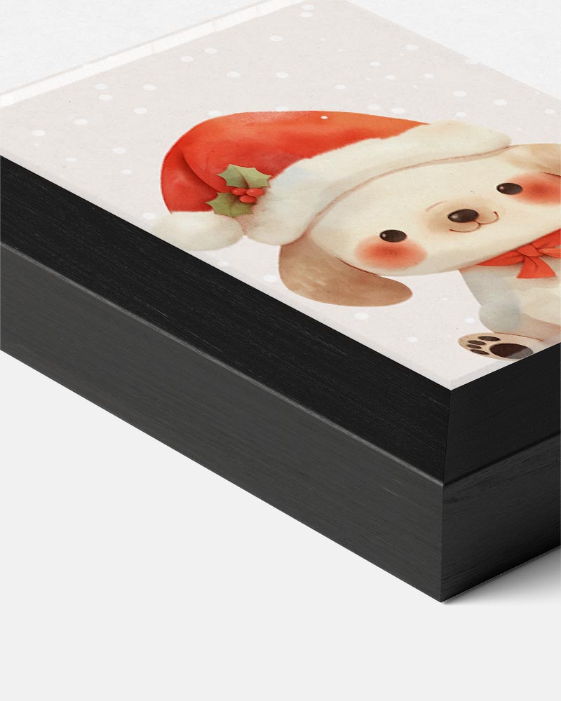Schattige Kerst Puppy Poster