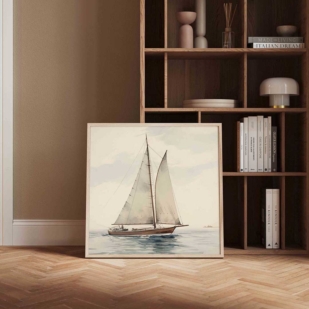 Zeilboot op zee Poster