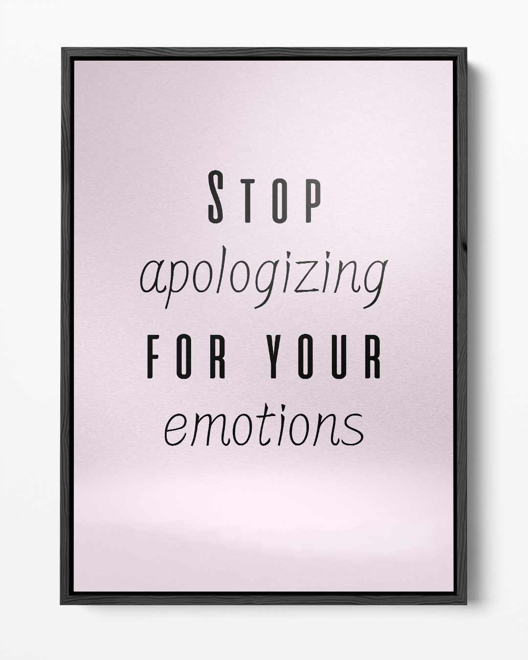 Inspirerende Emotie Quote Poster Kunstwerk-canvas-dibond-plexiglas-wanddecoratie-WallArtistic