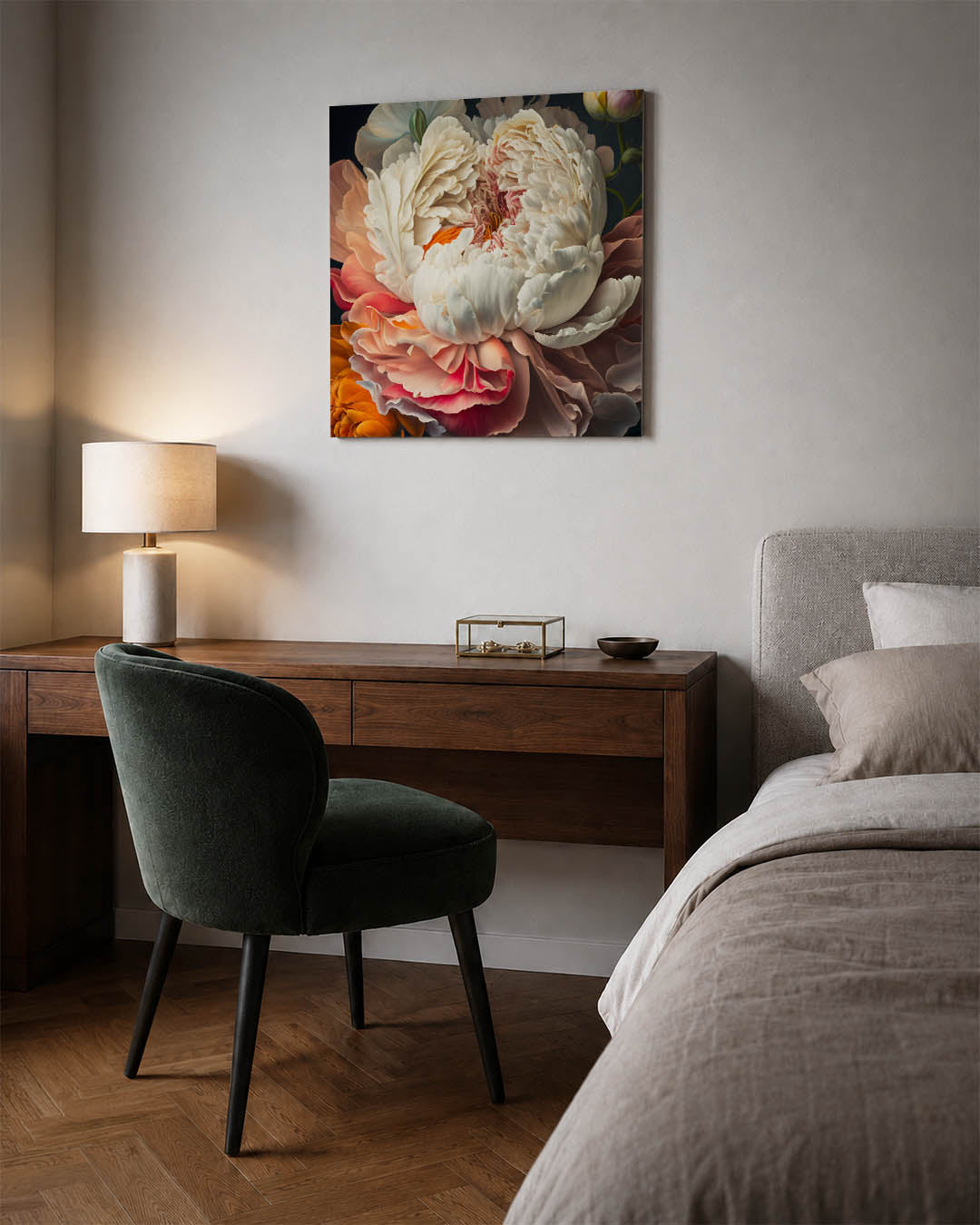 Bloemrijke harmonie Kunstwerk