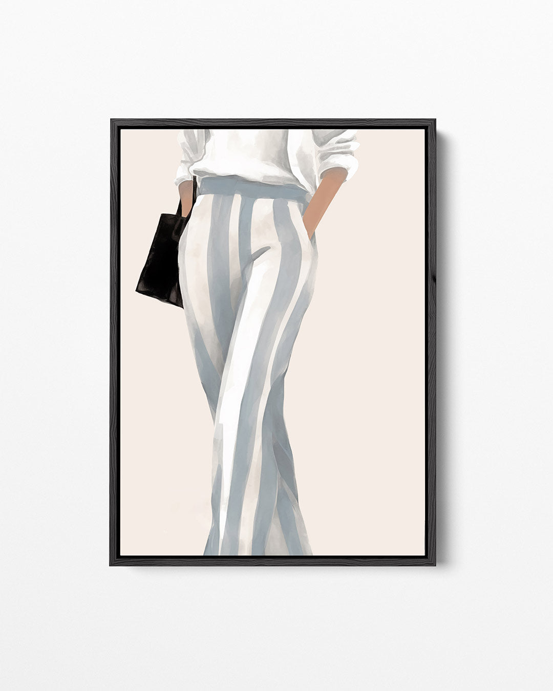 Gestreepte mode illustratie Kunstwerk