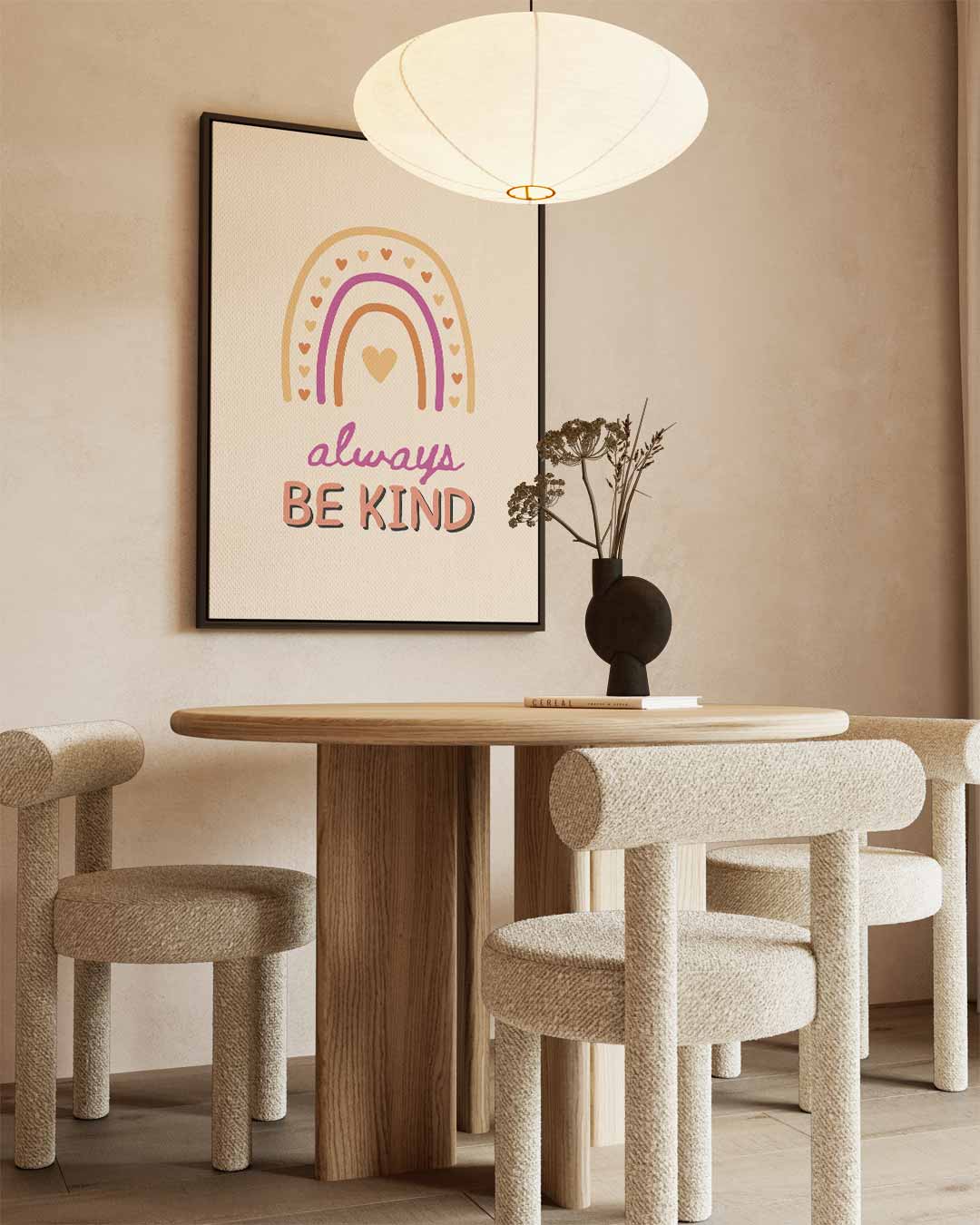 Always Be Kind Poster Kunstwerk-canvas-dibond-plexiglas-wanddecoratie-WallArtistic