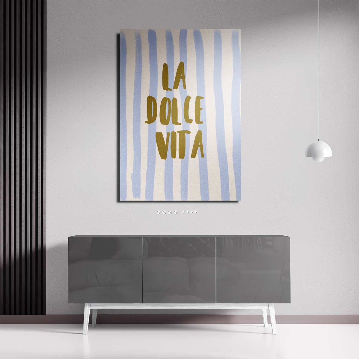 La Dolce Vita Strepen Kunstwerk-canvas-dibond-plexiglas-wanddecoratie-WallArtistic