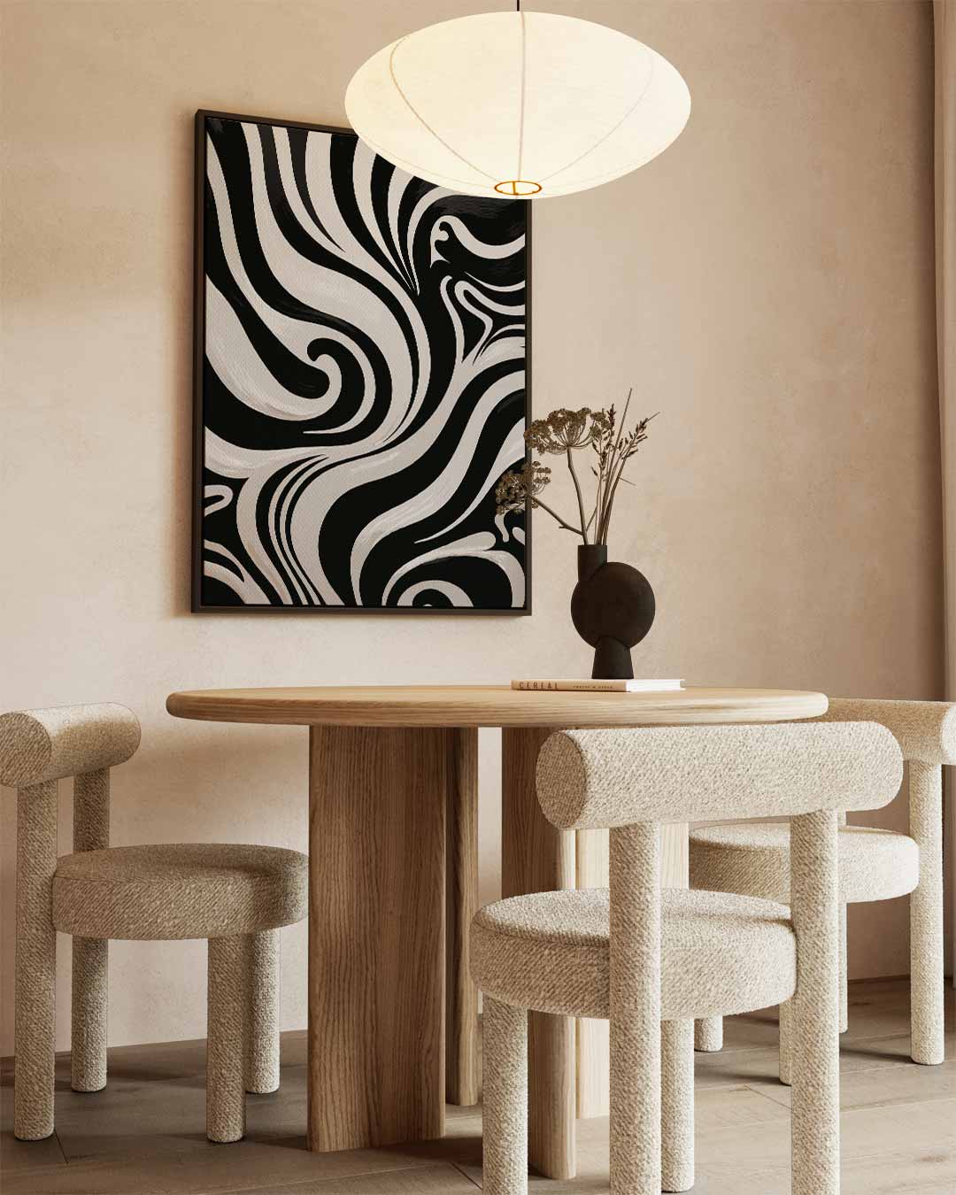 Golvende Lijnen Kunstwerk Kunstwerk-canvas-dibond-plexiglas-wanddecoratie-WallArtistic