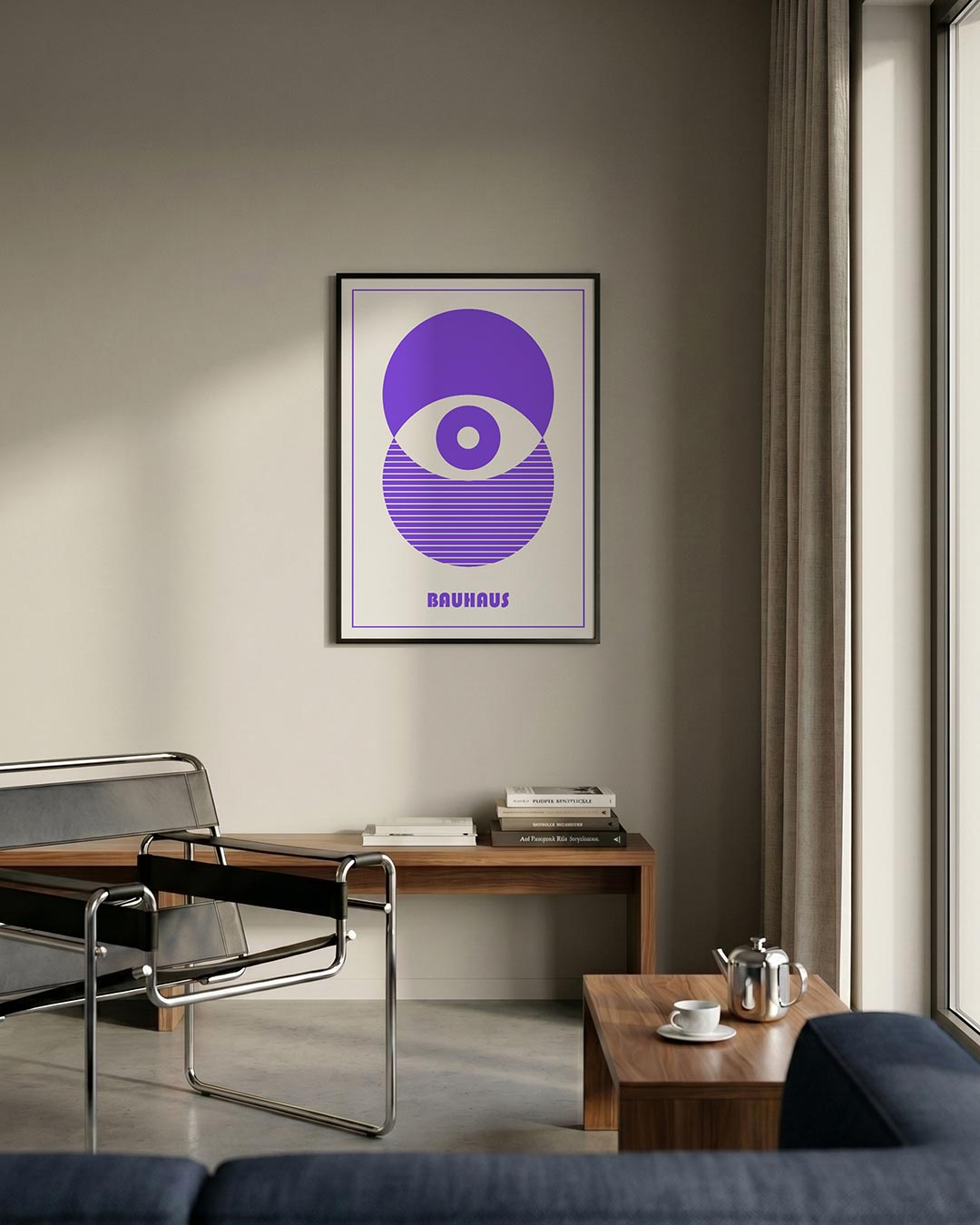 Cirkel en lijnen Poster
