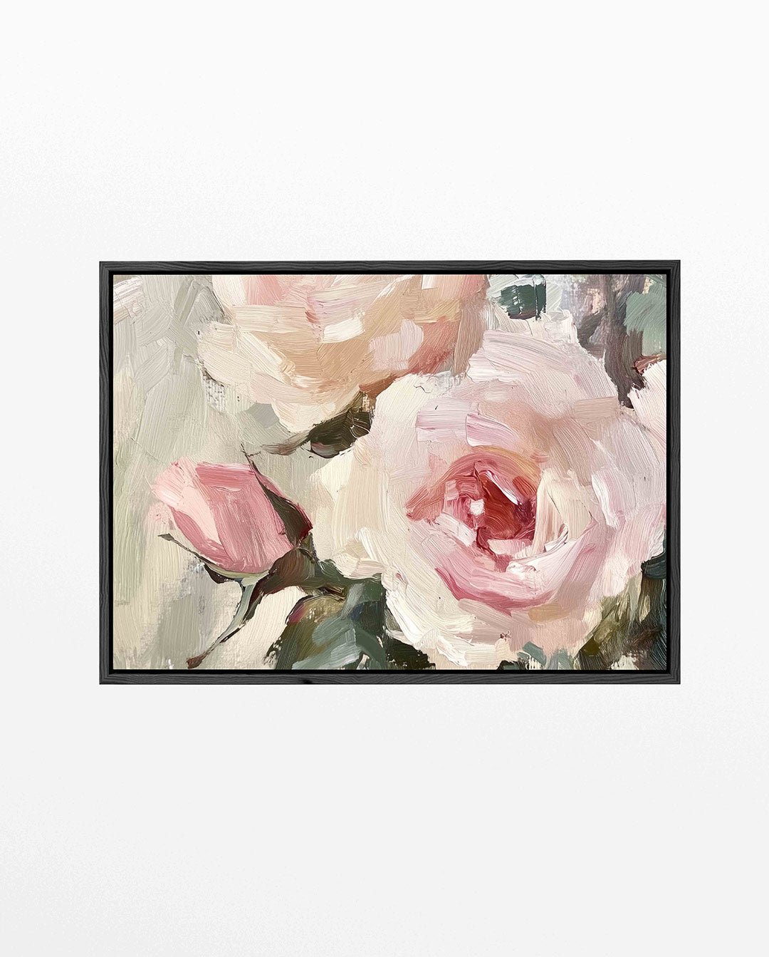 Bloemrijke penseelstreken Kunstwerk