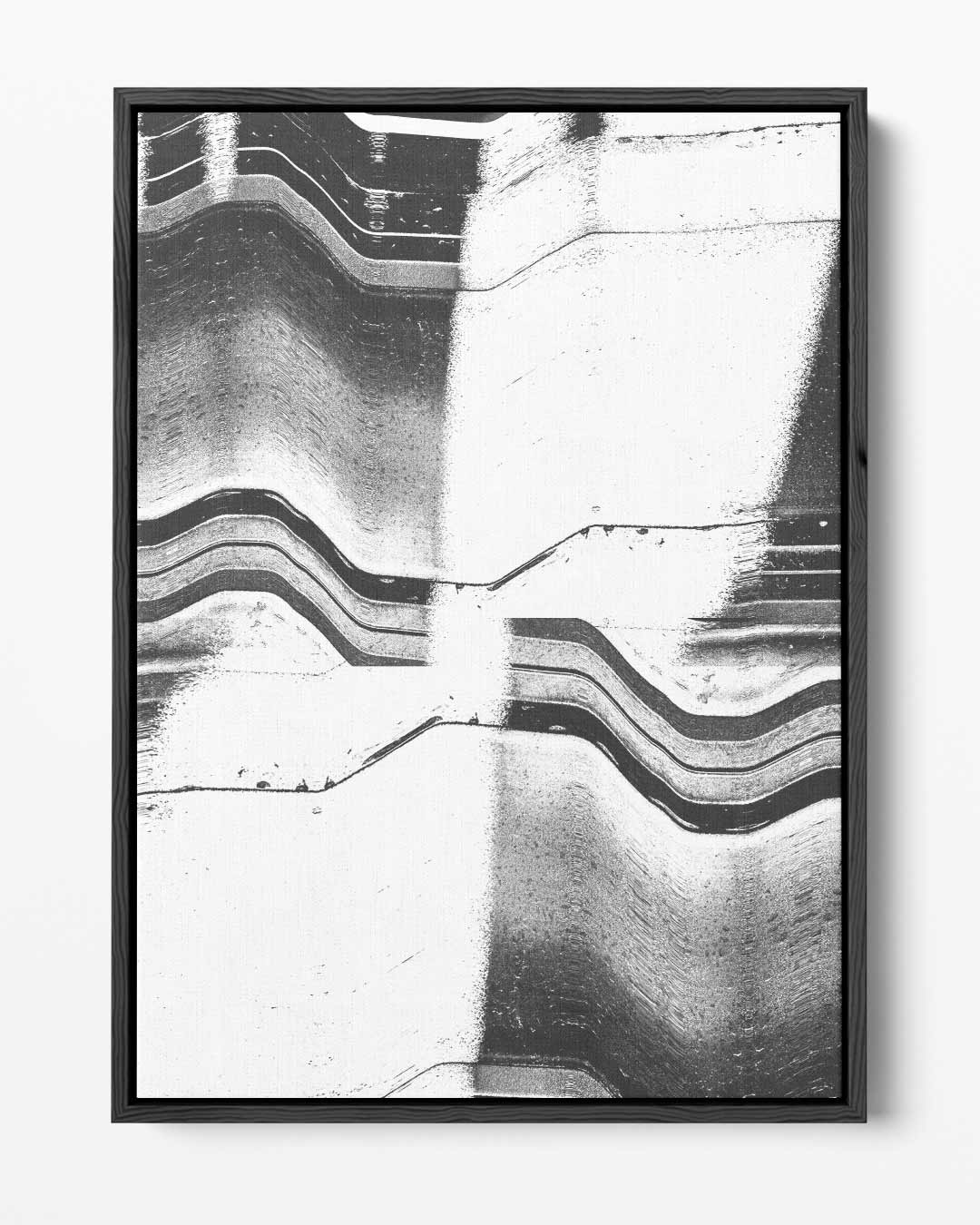 Golvende Contrastlijnen Kunstwerk-canvas-dibond-plexiglas-wanddecoratie-WallArtistic