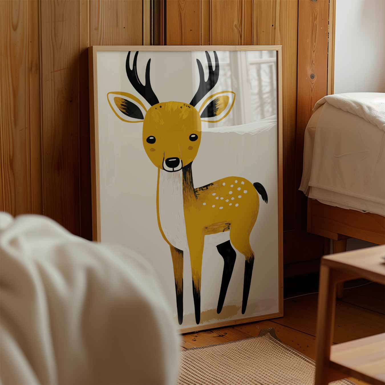 Schattige Hert Poster voor Kinderkamer Poster