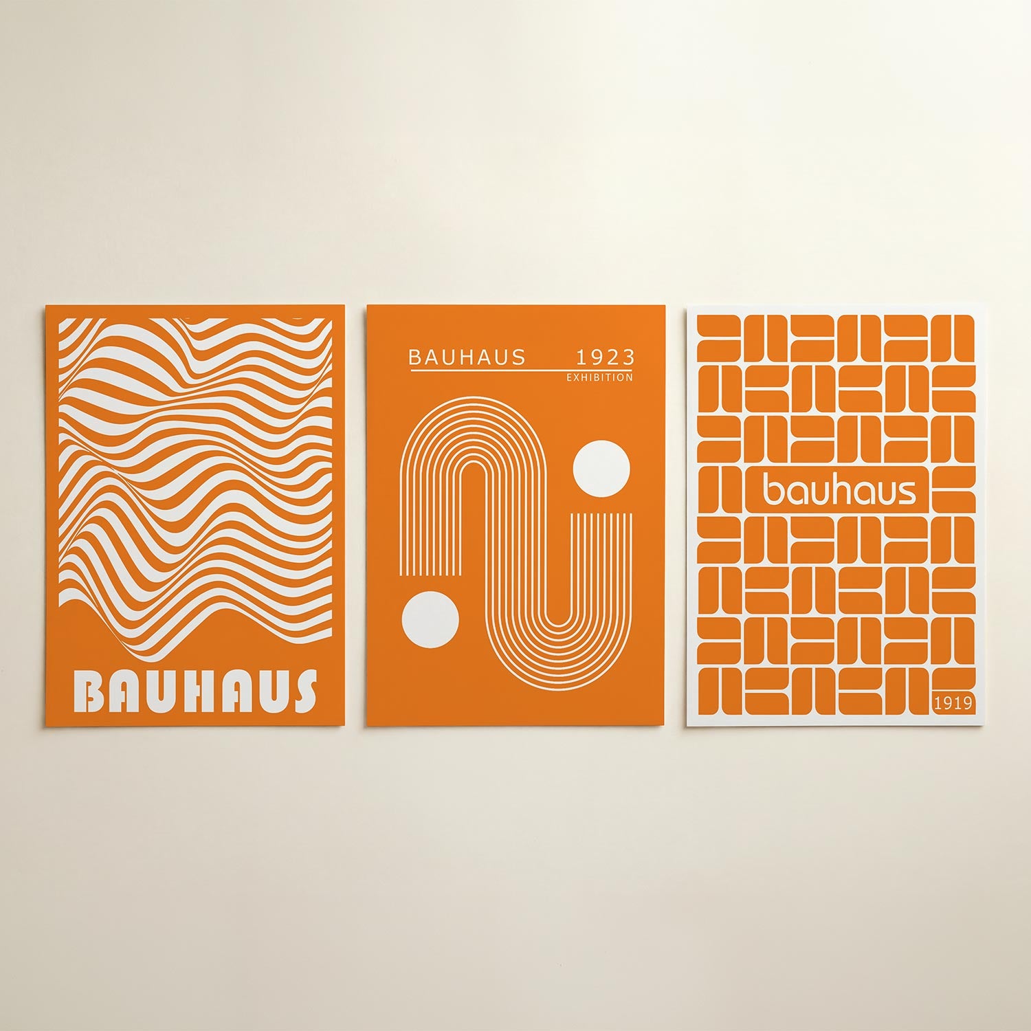 Golvend lijnenspel Posterset