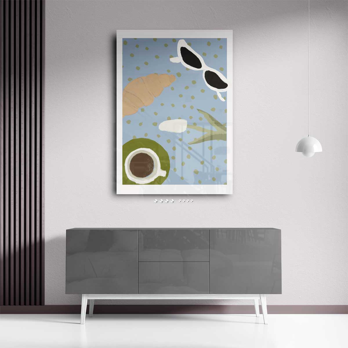 Zomerse Ontspanning Kunstwerk-canvas-dibond-plexiglas-wanddecoratie-WallArtistic