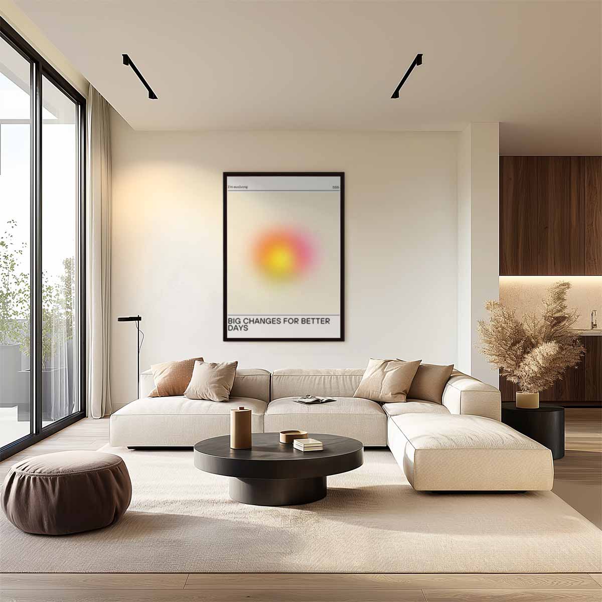 Grote Veranderingen voor Betere Dagen Kunstwerk-canvas-dibond-plexiglas-wanddecoratie-WallArtistic