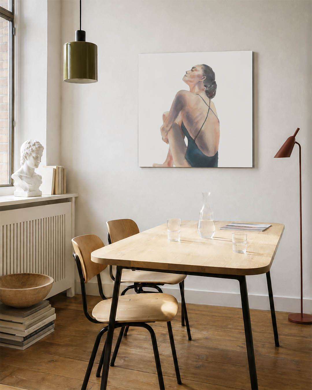 Zittende vrouw Kunstwerk