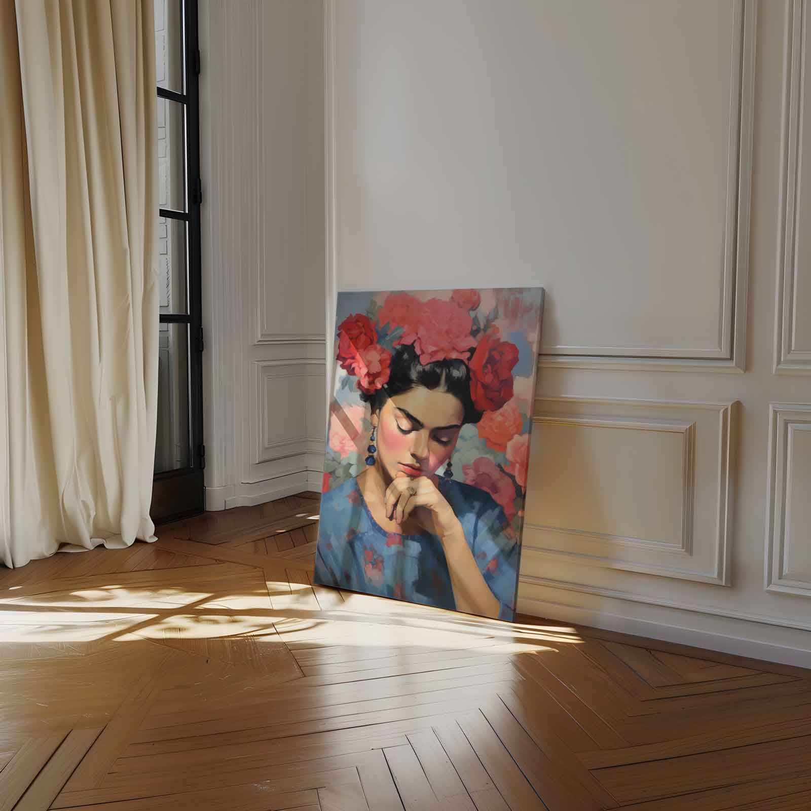 Bloemen Serenade Kunstwerk-canvas-dibond-plexiglas-wanddecoratie-WallArtistic