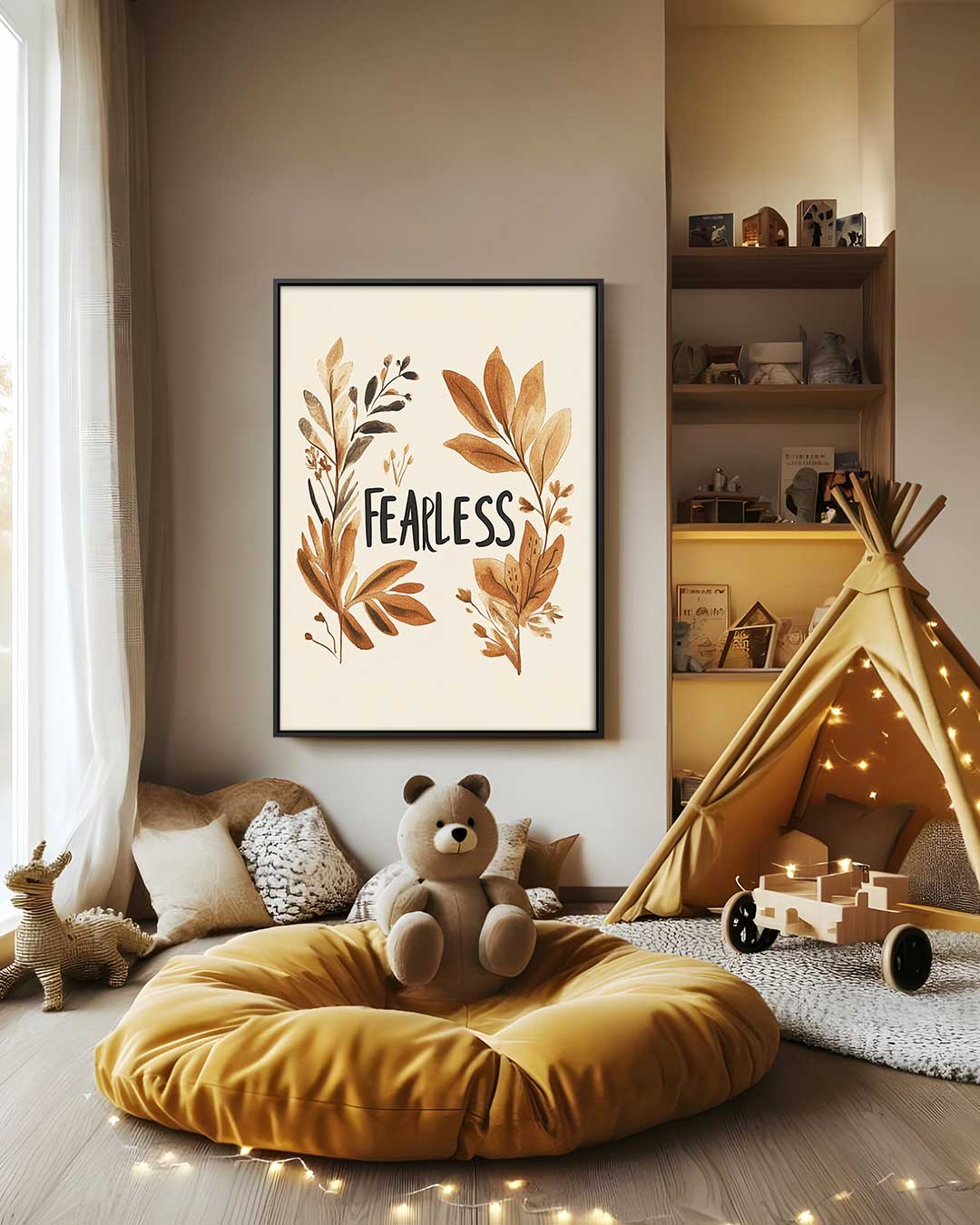 Fearless Botanical Kunstprint Kunstwerk-canvas-dibond-plexiglas-wanddecoratie-WallArtistic