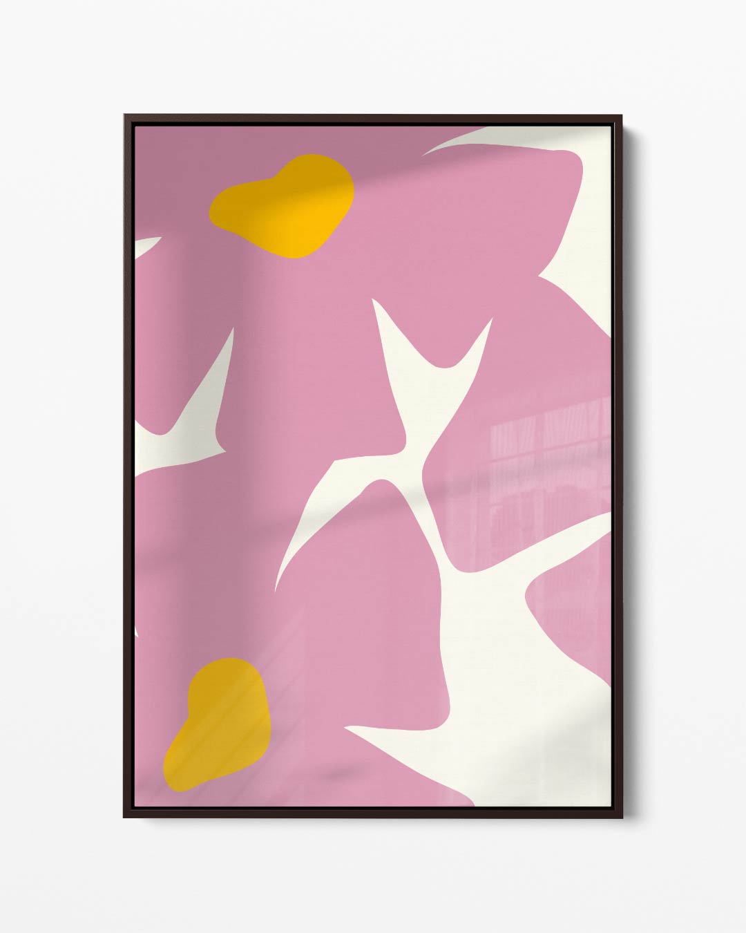 Vrolijke Bloemen Abstract Kunstwerk-canvas-dibond-plexiglas-wanddecoratie-WallArtistic