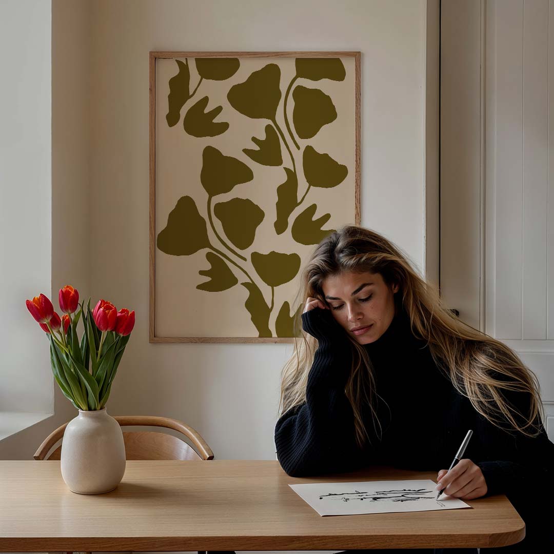 Botanische Elegantie Poster-WallArtistic