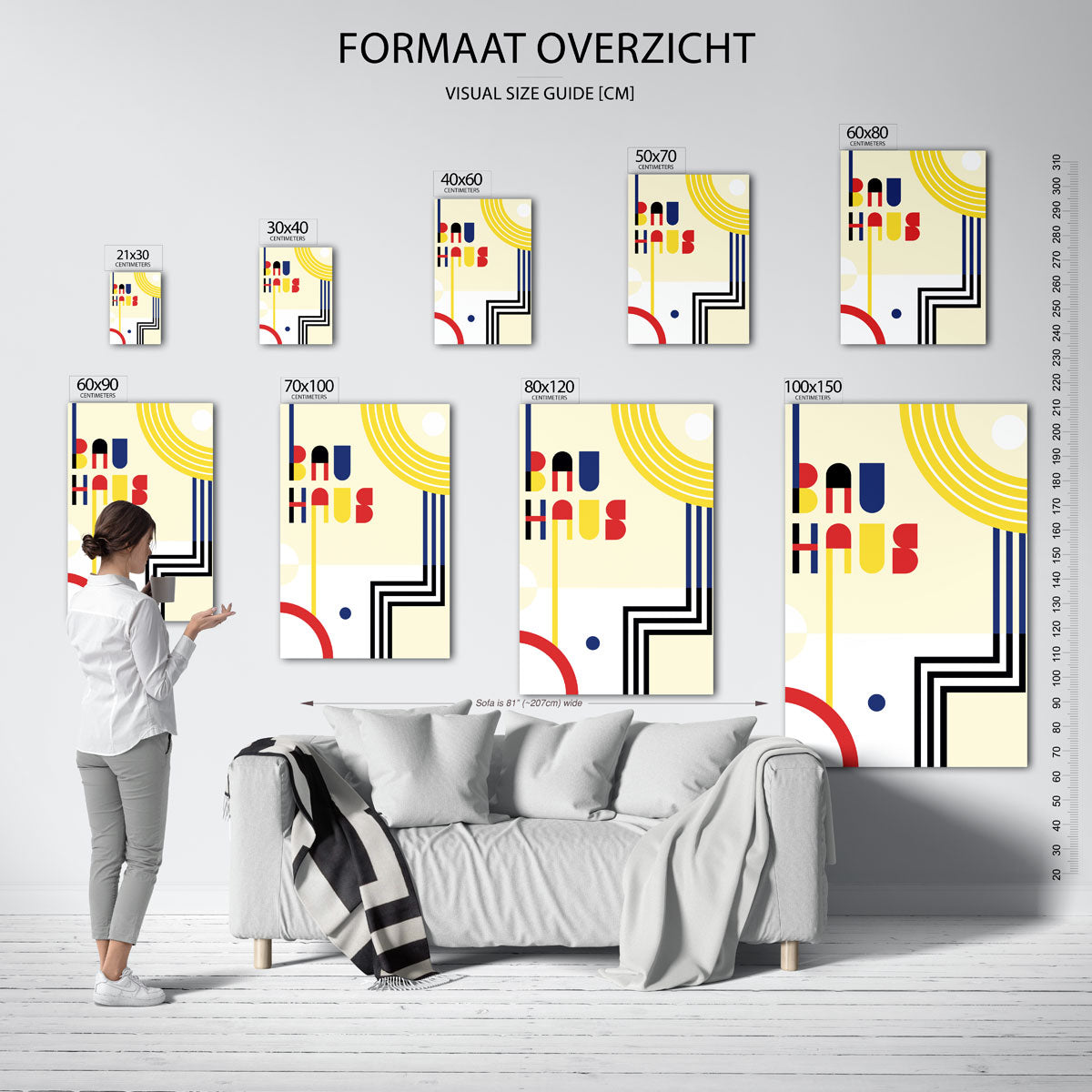 Vormen en kleurvlakken Poster